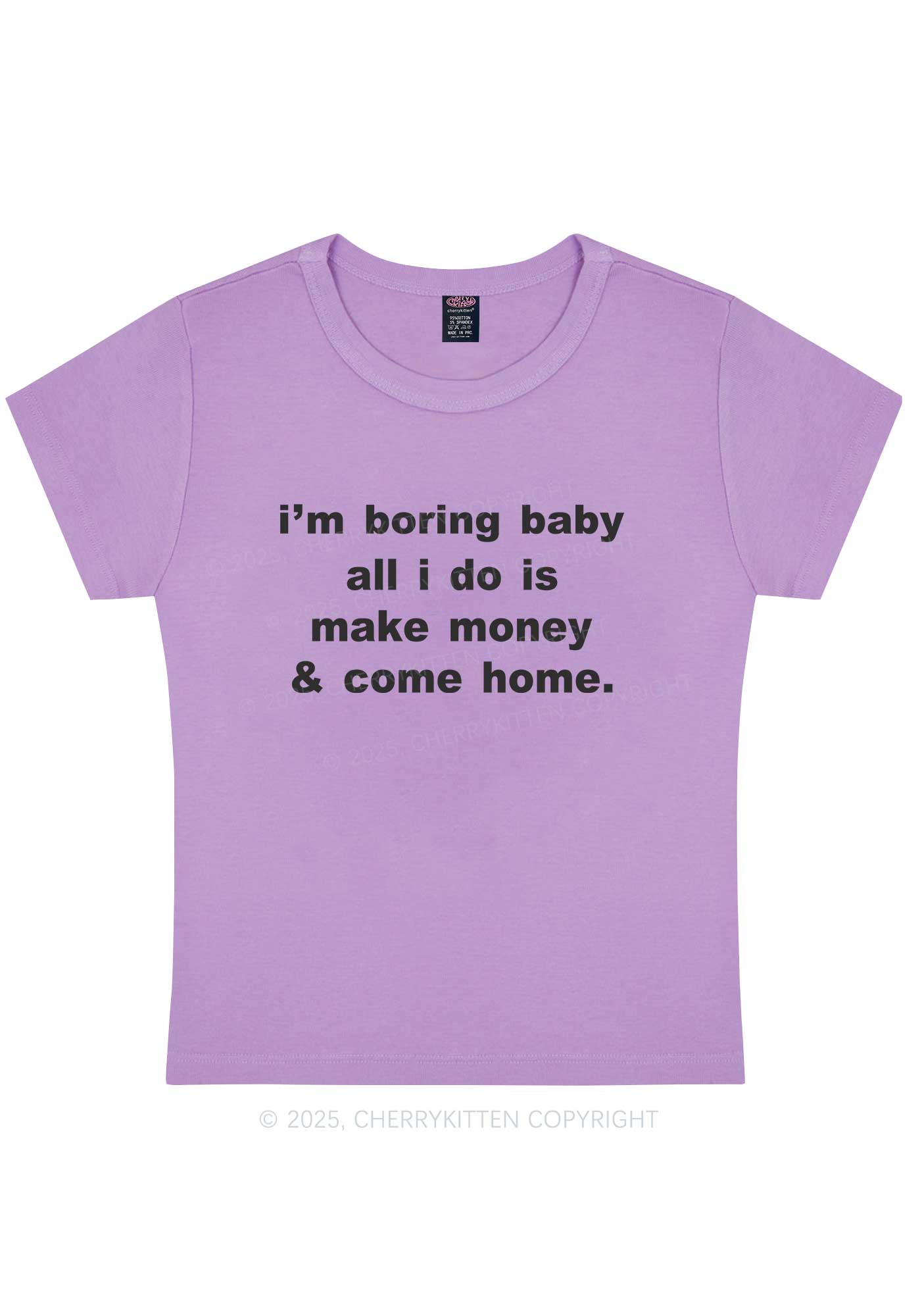 Im Boring Baby Y2K Baby Tee Cherrykitten