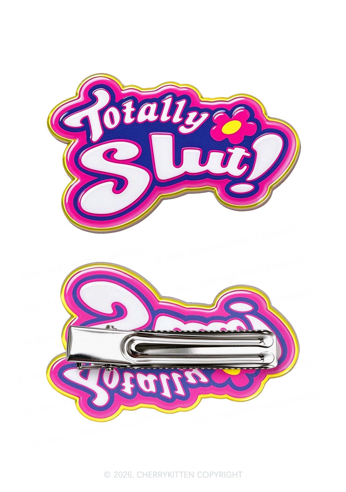 Totally Slxt Y2K Acrylic Duckbill Hair Clips Cherrykitten