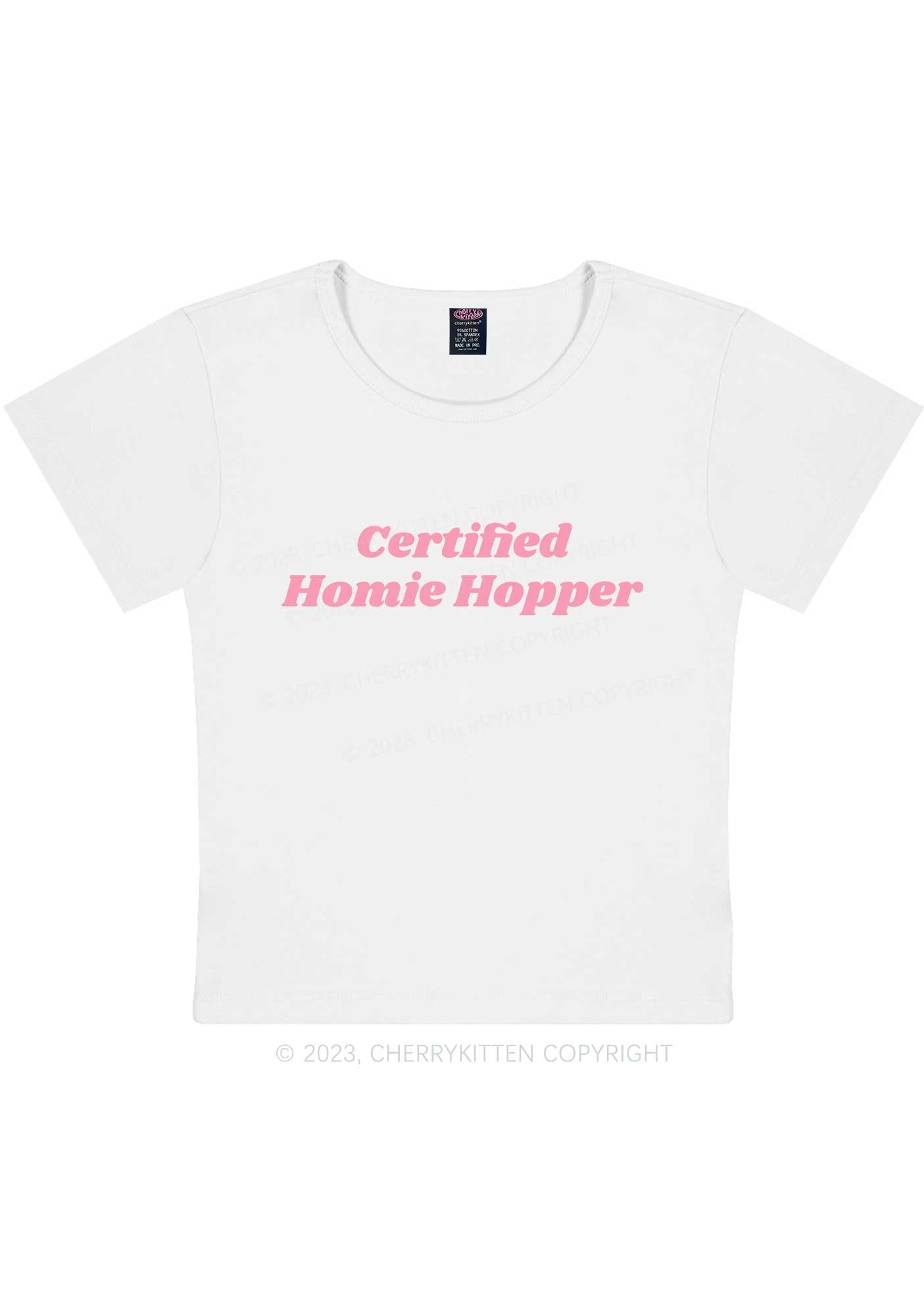 Certified Homie Hopper Y2K Baby Tee Cherrykitten