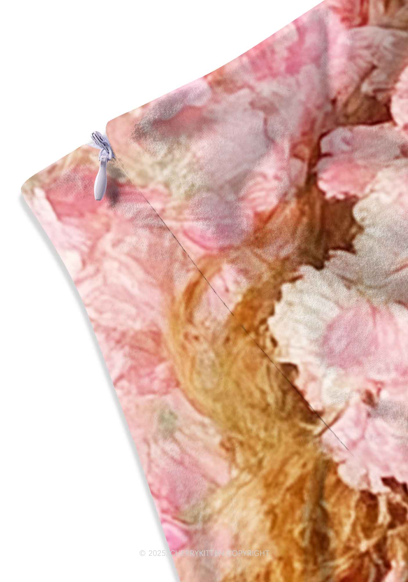 Flower Girls Y2K Print Mini Skirt Cherrykitten