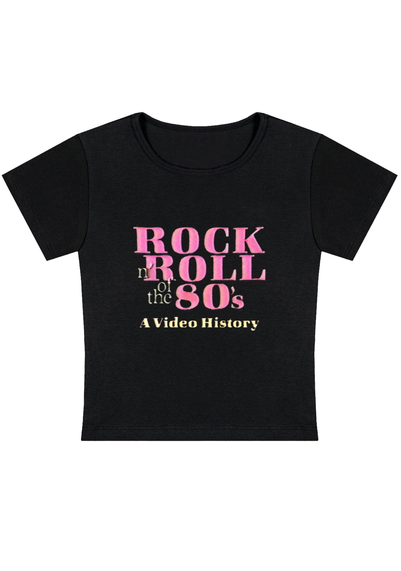 Curvy Rock Roll 80's Baby Tee