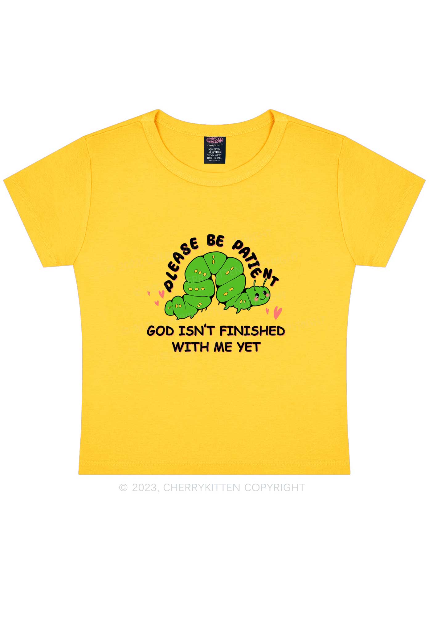 God Isn't Finished Me Y2K Baby Tee Cherrykitten