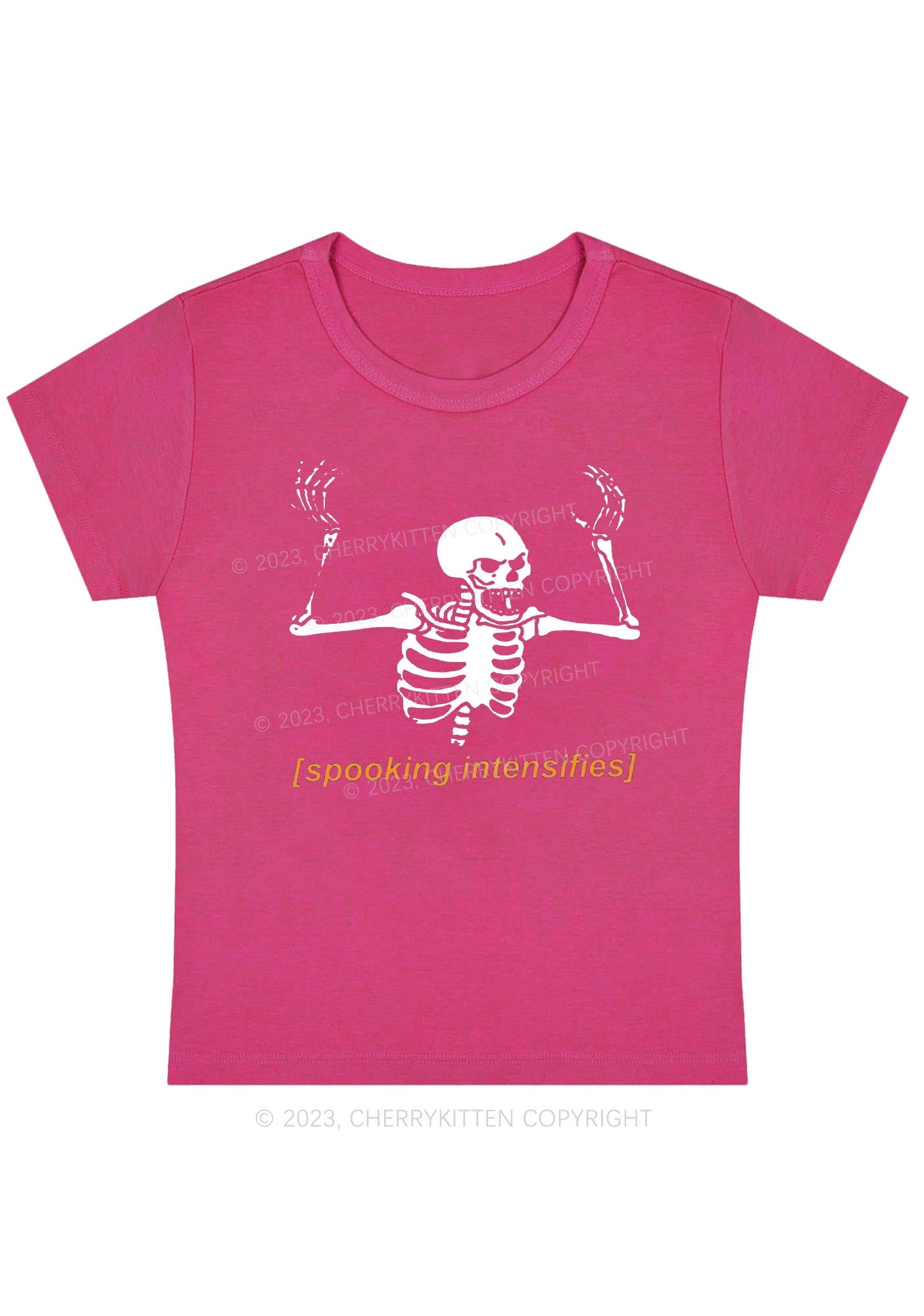 Spooking Intensifies Halloween Baby Tee Cherrykitten