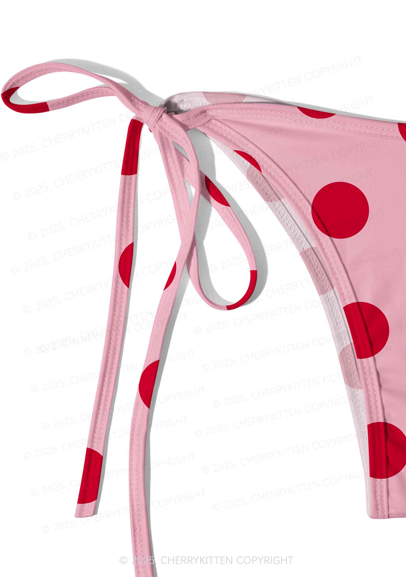Dotty Red Y2K Print Bikini Set Cherrykitten