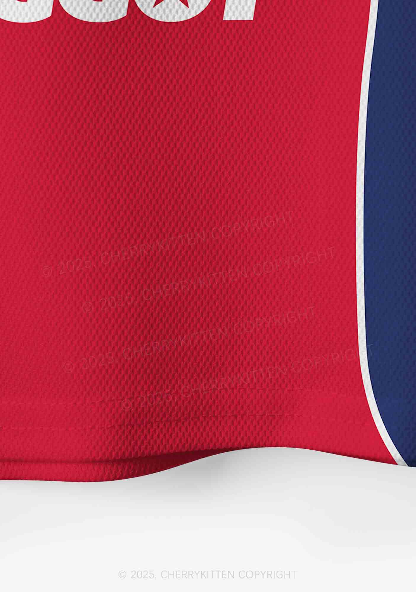 Custom Red Faggot Pride Y2K Crop Sport Jersey Shirts Cherrykitten
