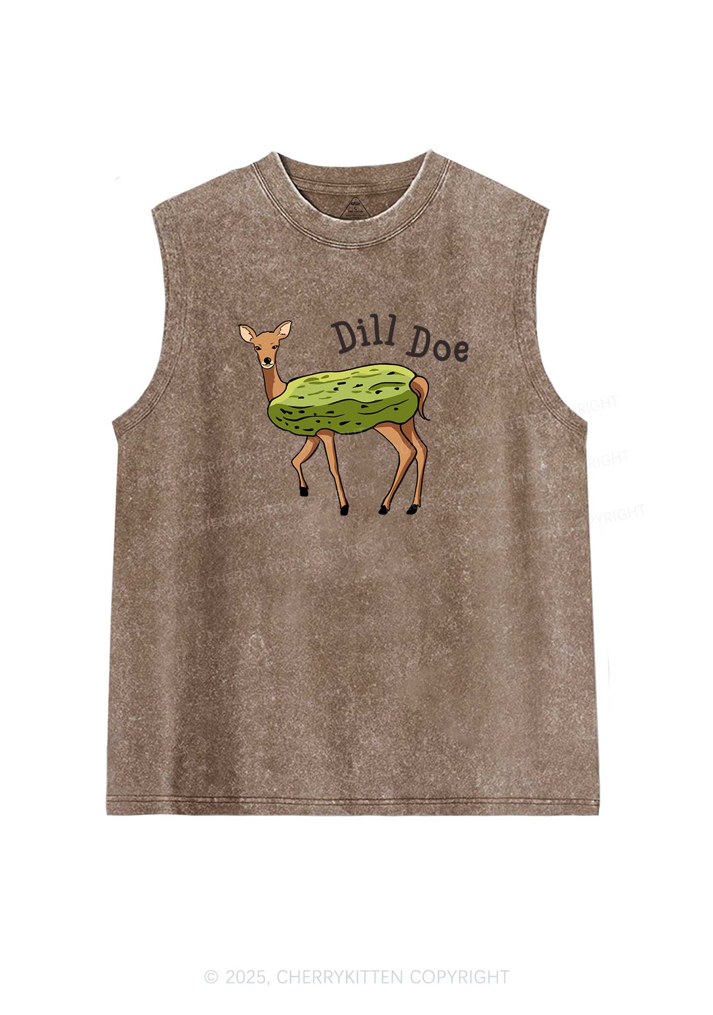 Dill Doe Y2K Washed Muscle Tank Cherrykitten
