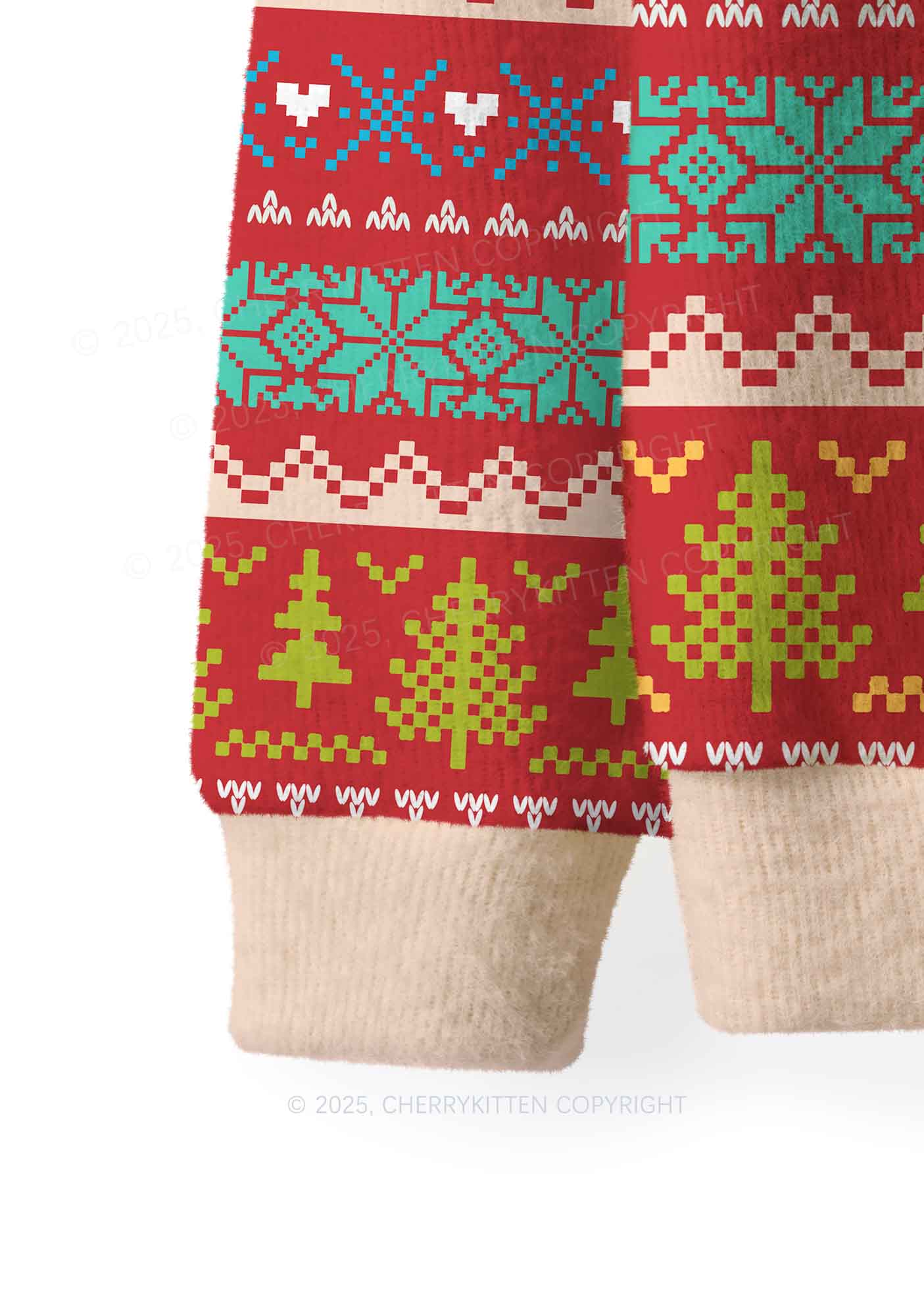 Your Last Haw Partner Y2K Christmas Knit Sweatshirt Cherrykitten