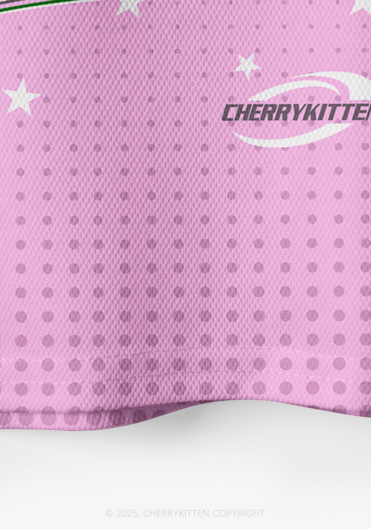 Custom Pink Star Ketamxxe Y2K Crop Sport Jersey Shirts Cherrykitten