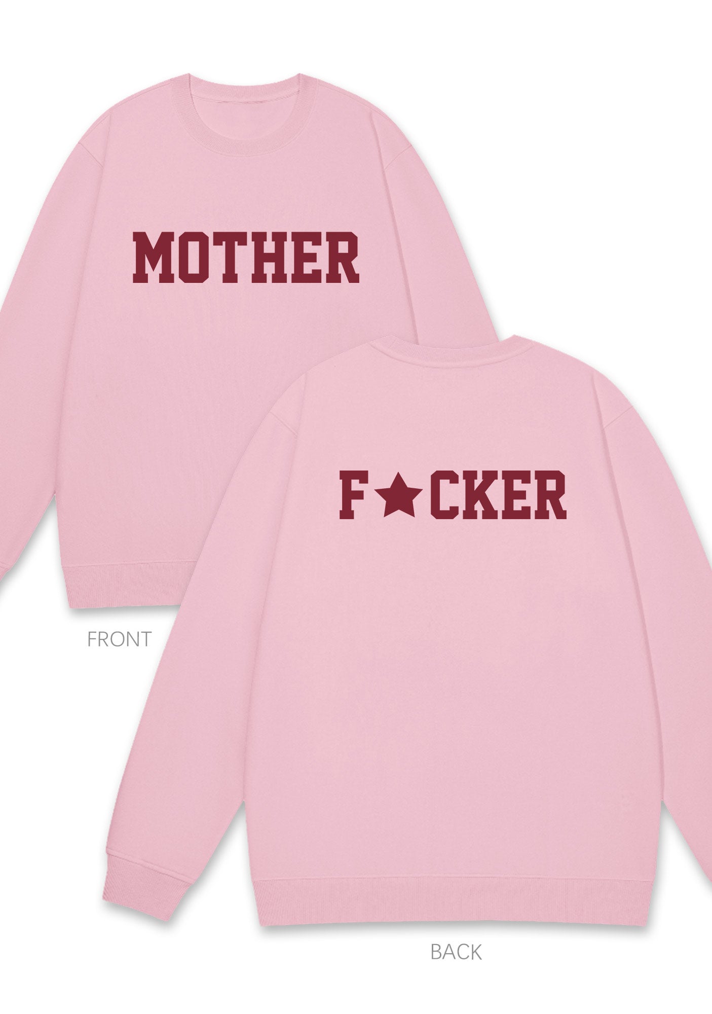 Motherfxcker Two Sides Y2K Sweatshirt