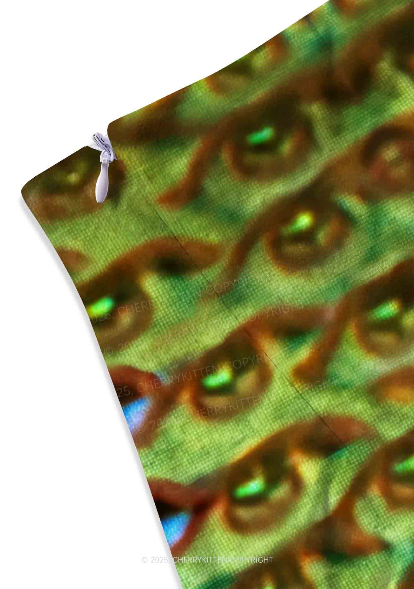 Halloween Spectrum Eyes Y2K Print Mini Skirt Cherrykitten