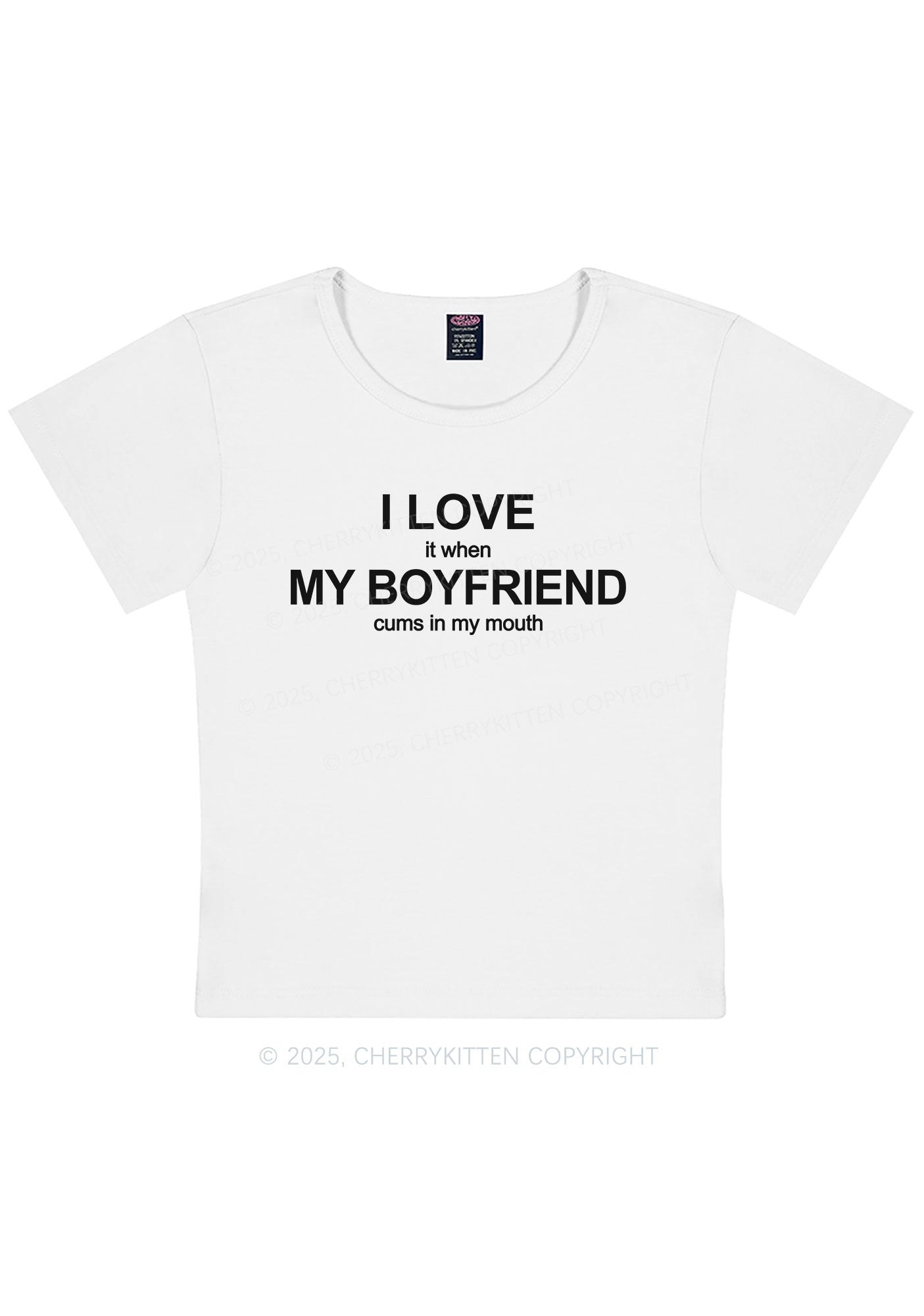 Curvy I Love My BF Y2K Baby Tee Cherrykitten