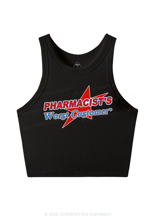 Pharmacists Worst Customer Y2K Crop Tank Top Cherrykitten