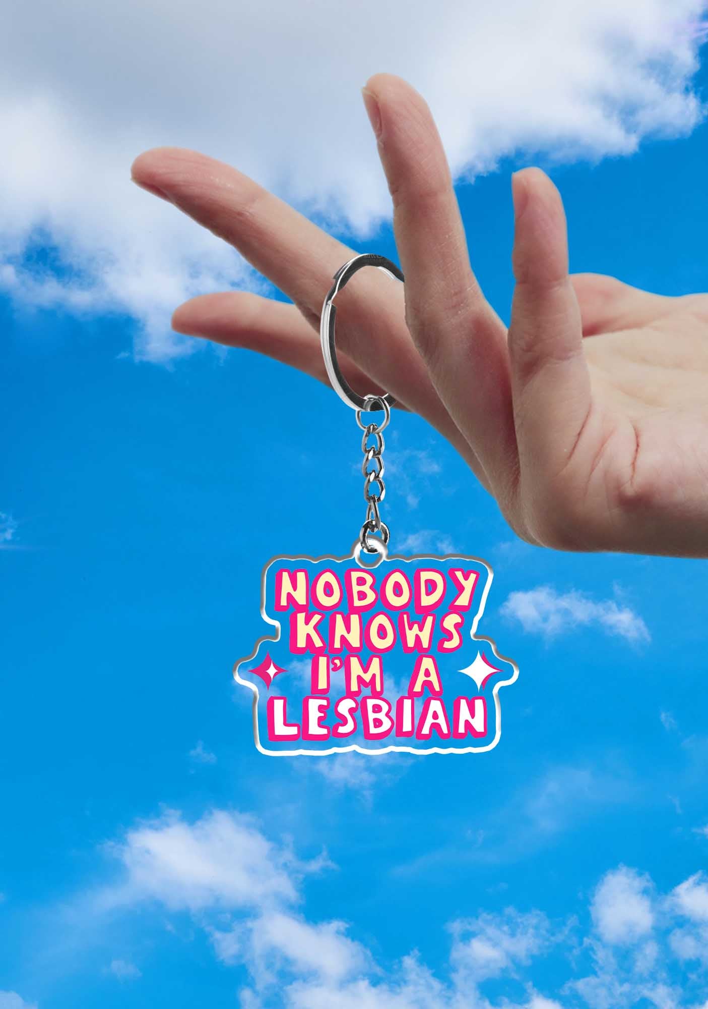 Nobody Knows 1Pc Y2K Keychain Cherrykitten