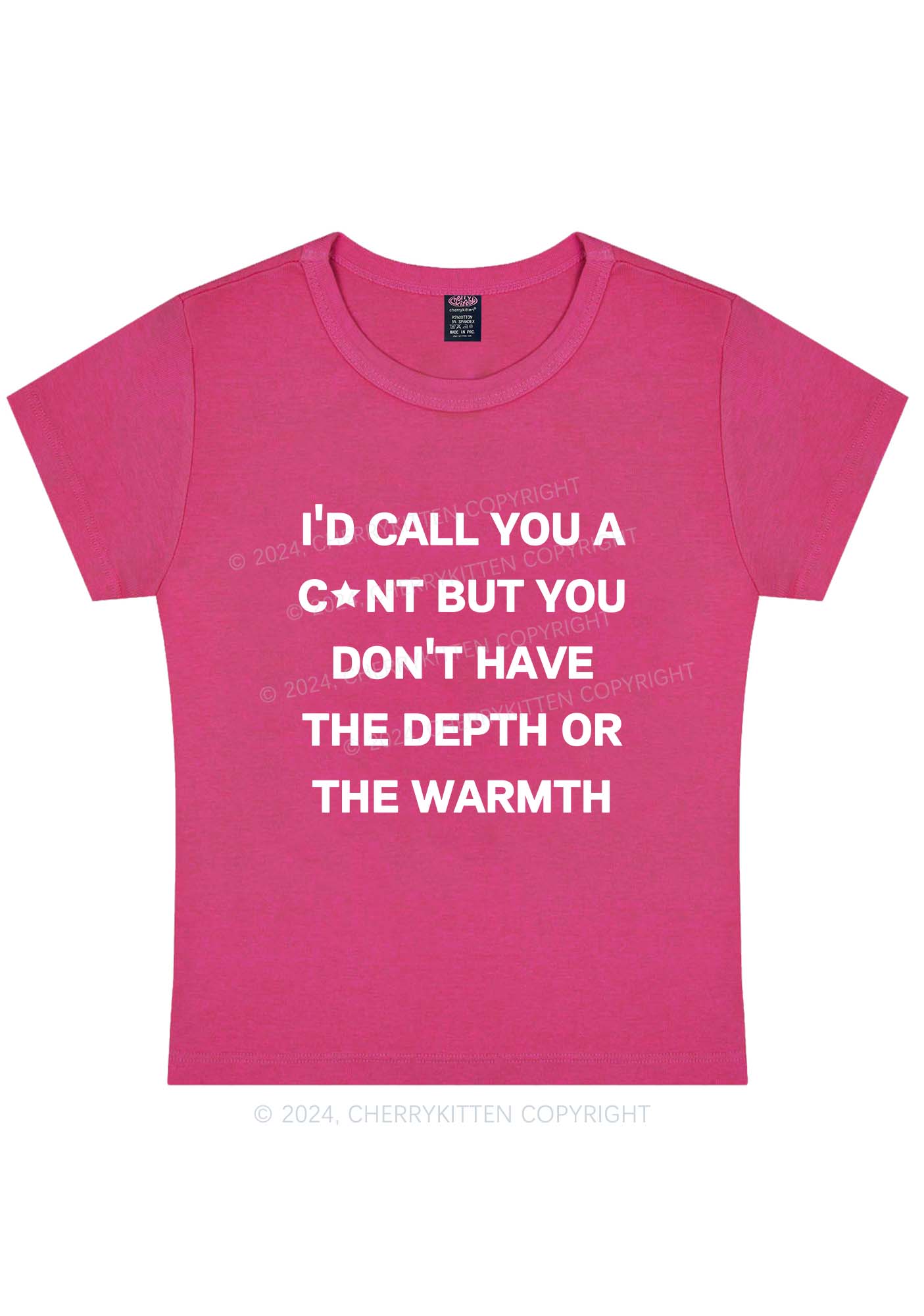 Curvy Call You A Cxnt Y2K Baby Tee Cherrykitten