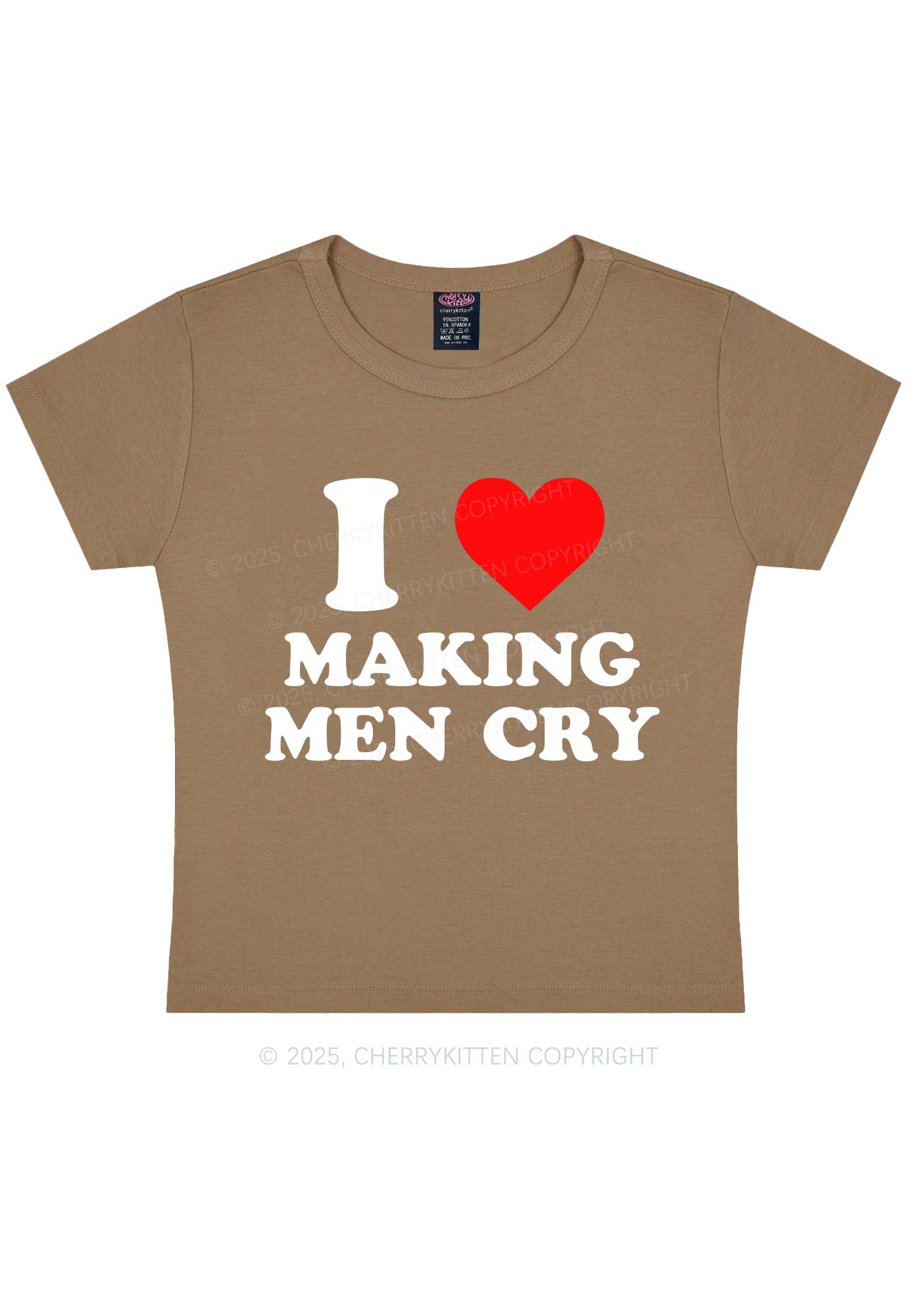 I Love Making Men Cry Y2K Baby Tee Cherrykitten