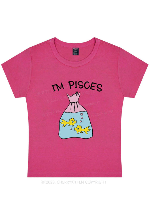 I'm Pisces Y2K Baby Tee Cherrykitten