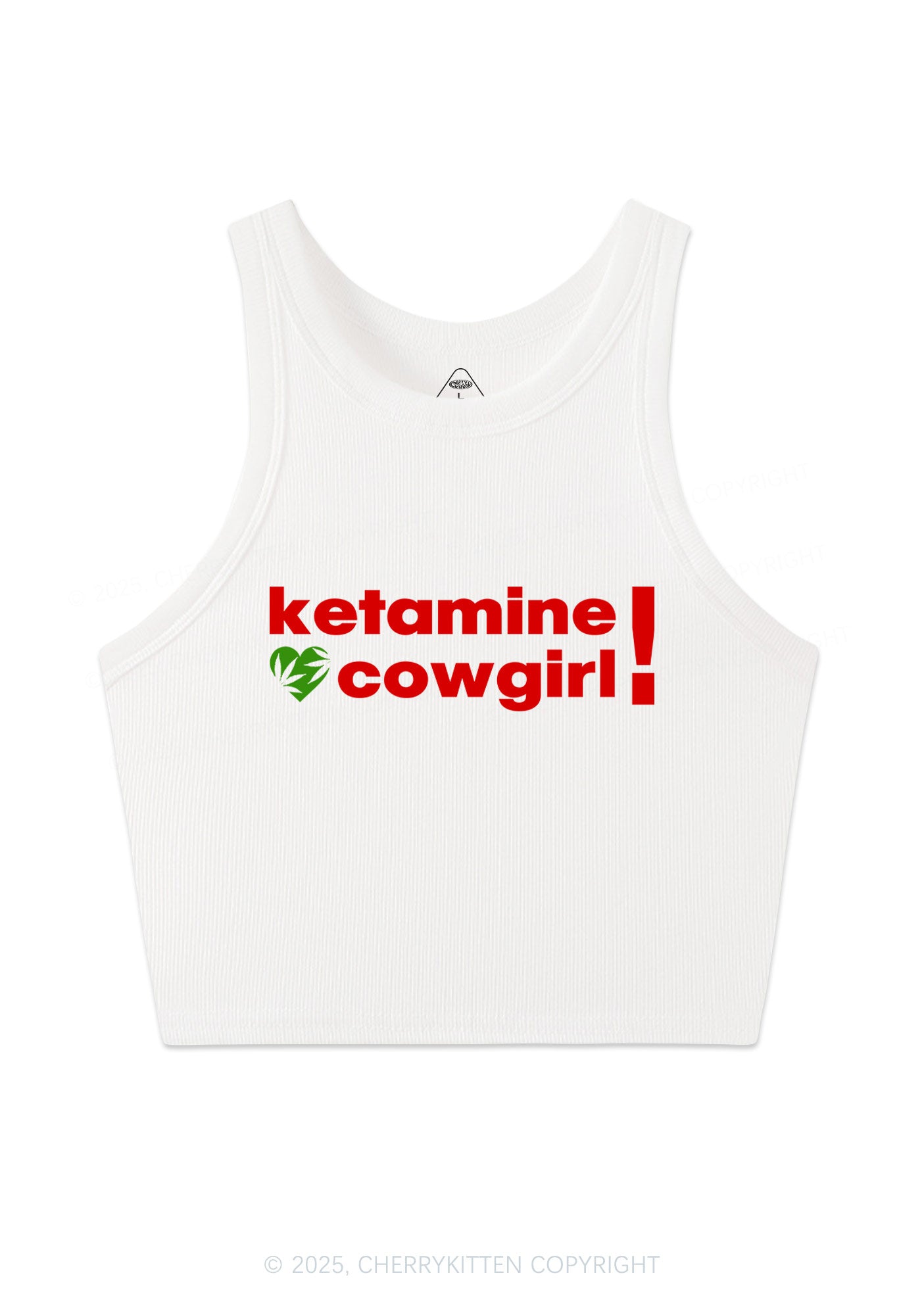 K Cowgirl Y2K Crop Tank Top Cherrykitten