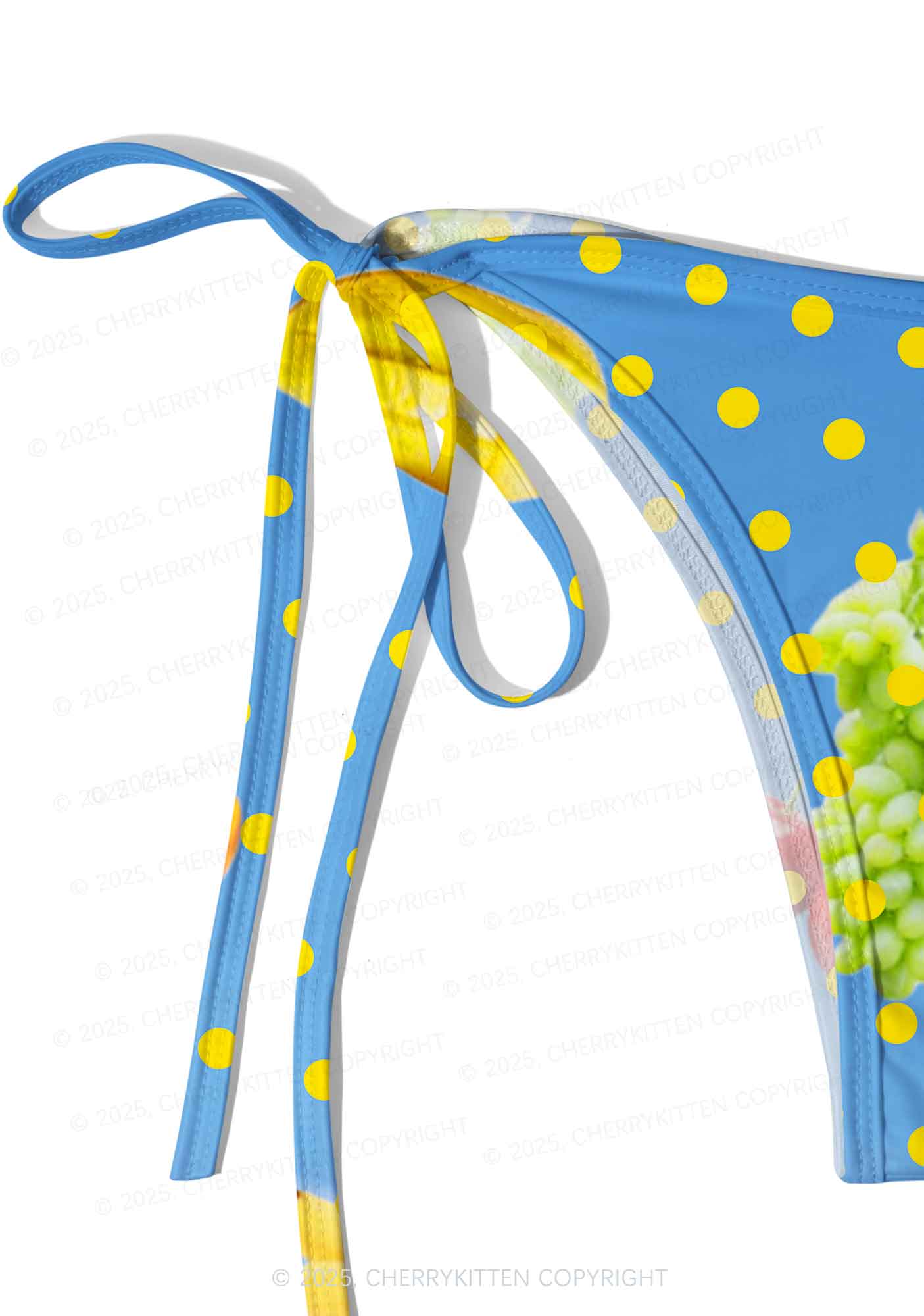 Dotty Fruits Y2K Print Bikini Set Cherrykitten