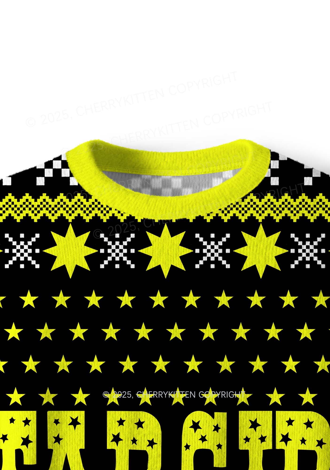Stargirl Y2K Christmas Knit Sweatshirt Cherrykitten