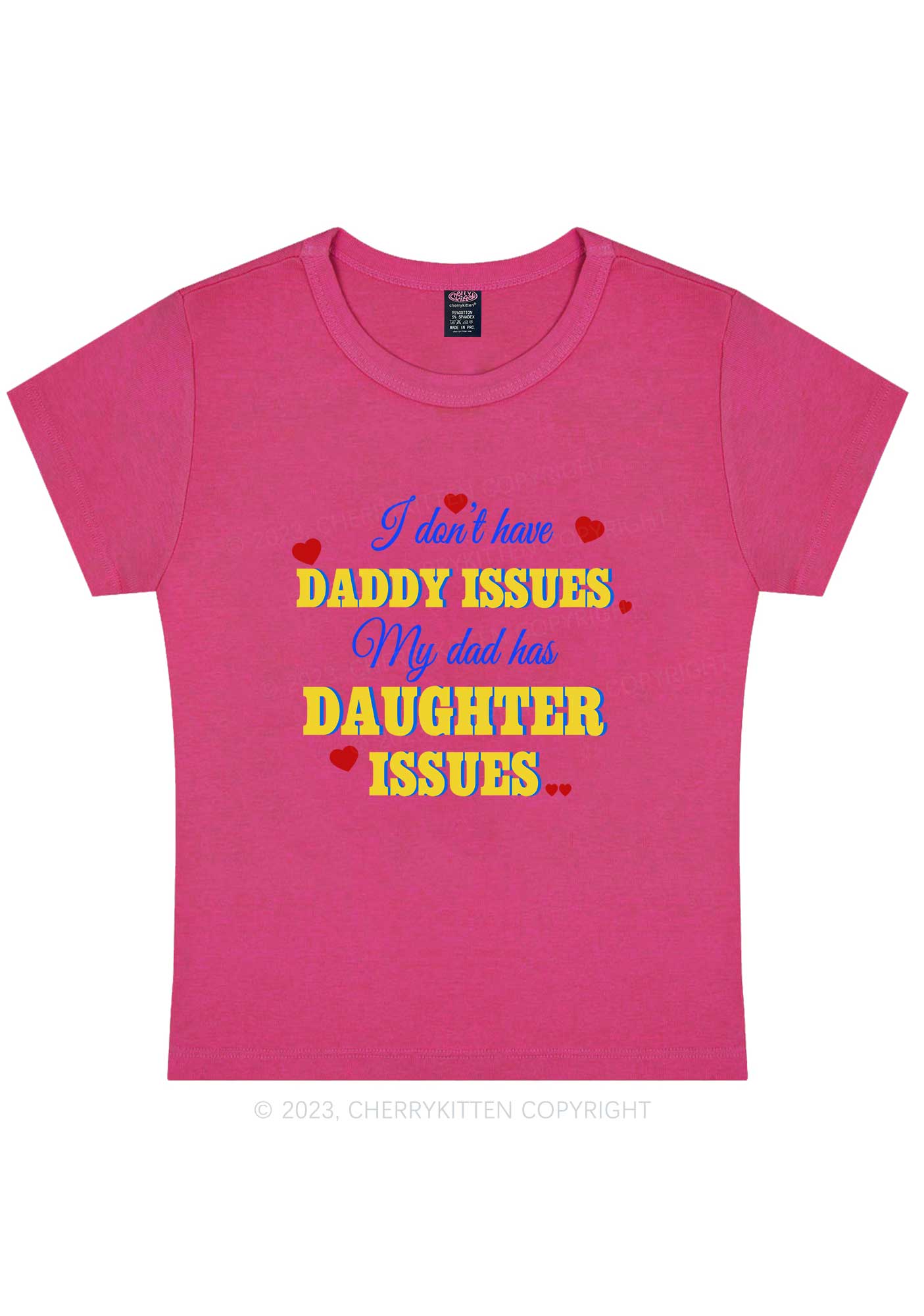 Curvy Daddy Issues Y2K Baby Tee Cherrykitten