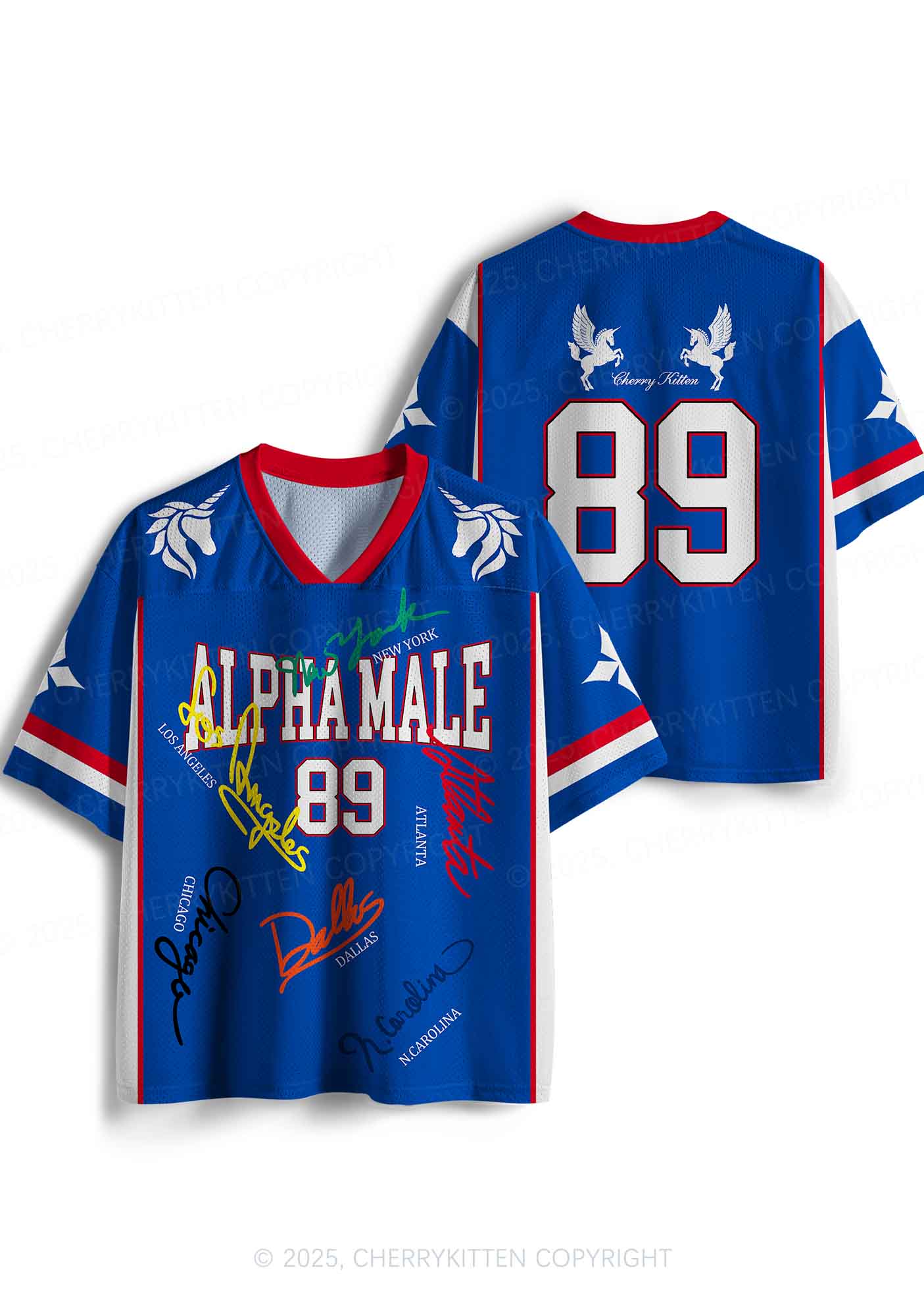 Custom Unicorn Alpha Male Y2K Sport Jersey Shirts Cherrykitten