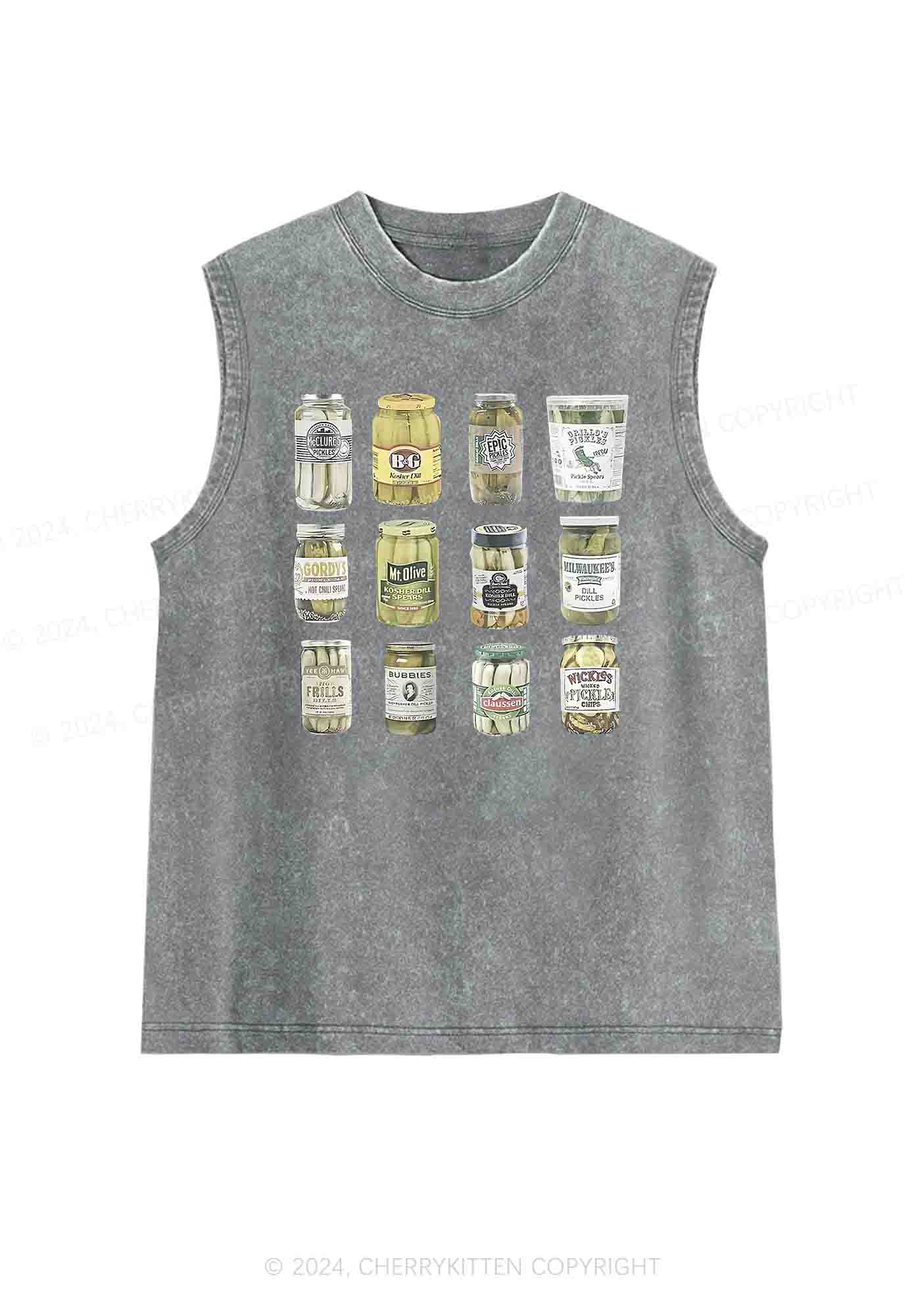 Canned Pickles Y2K Washed Tank Cherrykitten