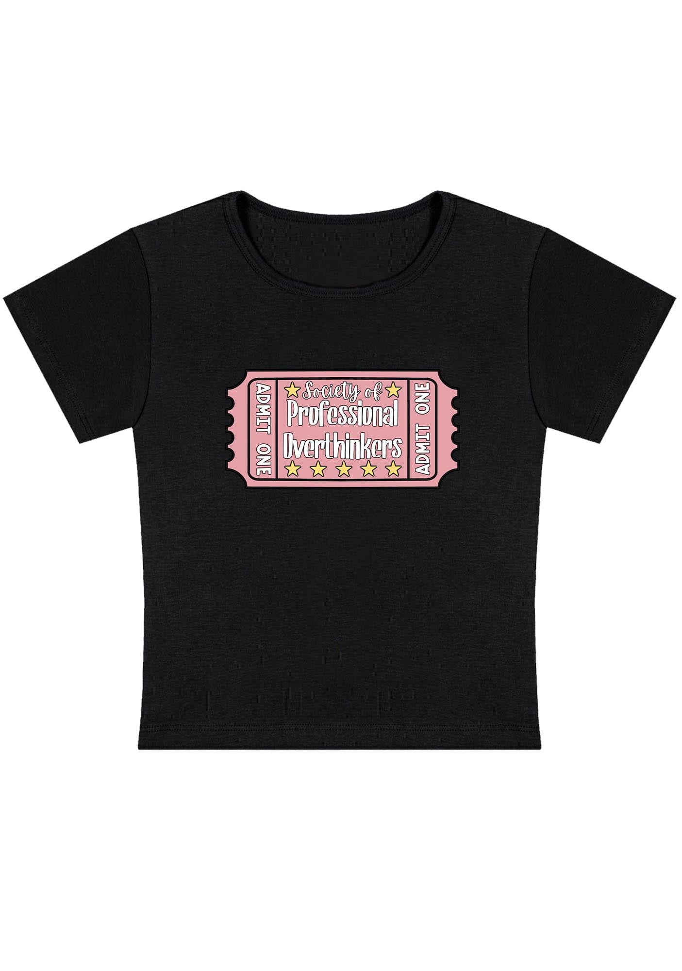 Curvy Society Of Professional Overthinkers Baby Tee