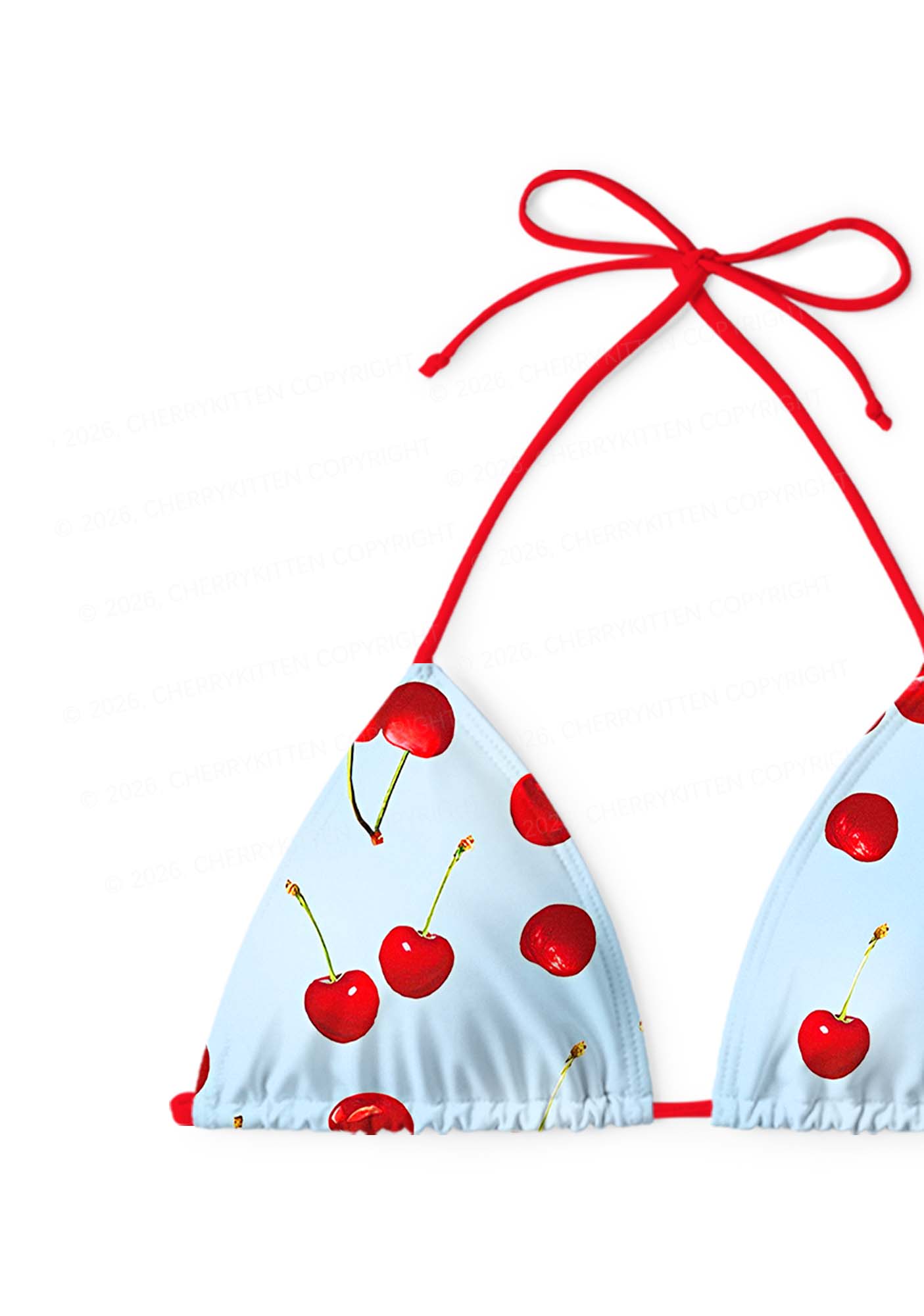 Cherry Sky Y2K Print Bikini Set Cherrykitten