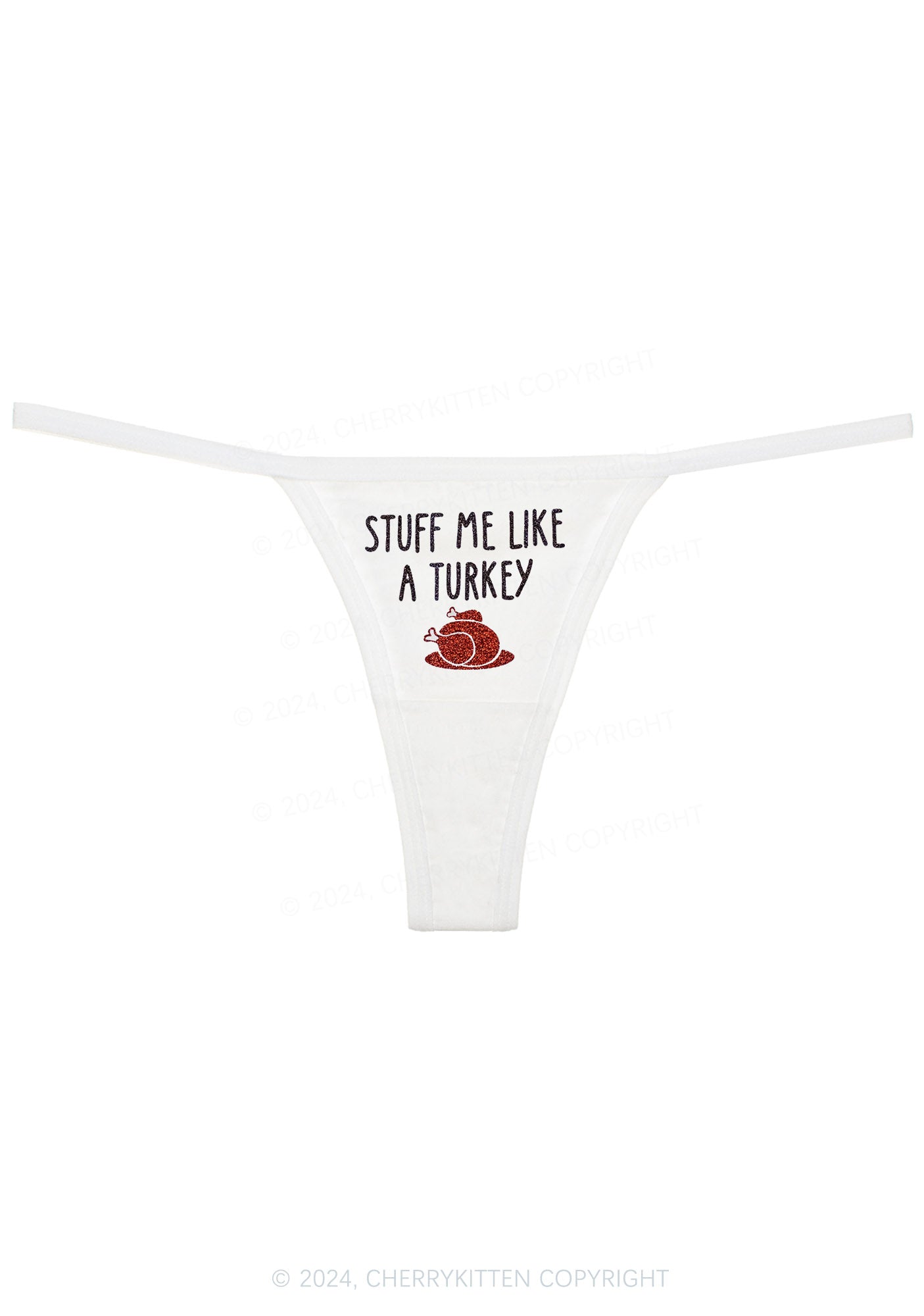 Stuff Me Like Turkey Y2K Flat String Thong Cherrykitten