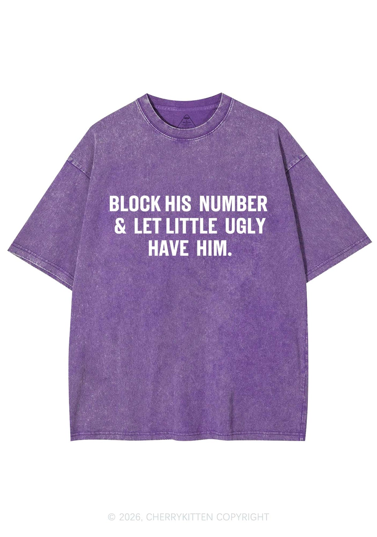 Let Little Ugly Have Him Y2K Shirts Washed Tee Cherrykitten