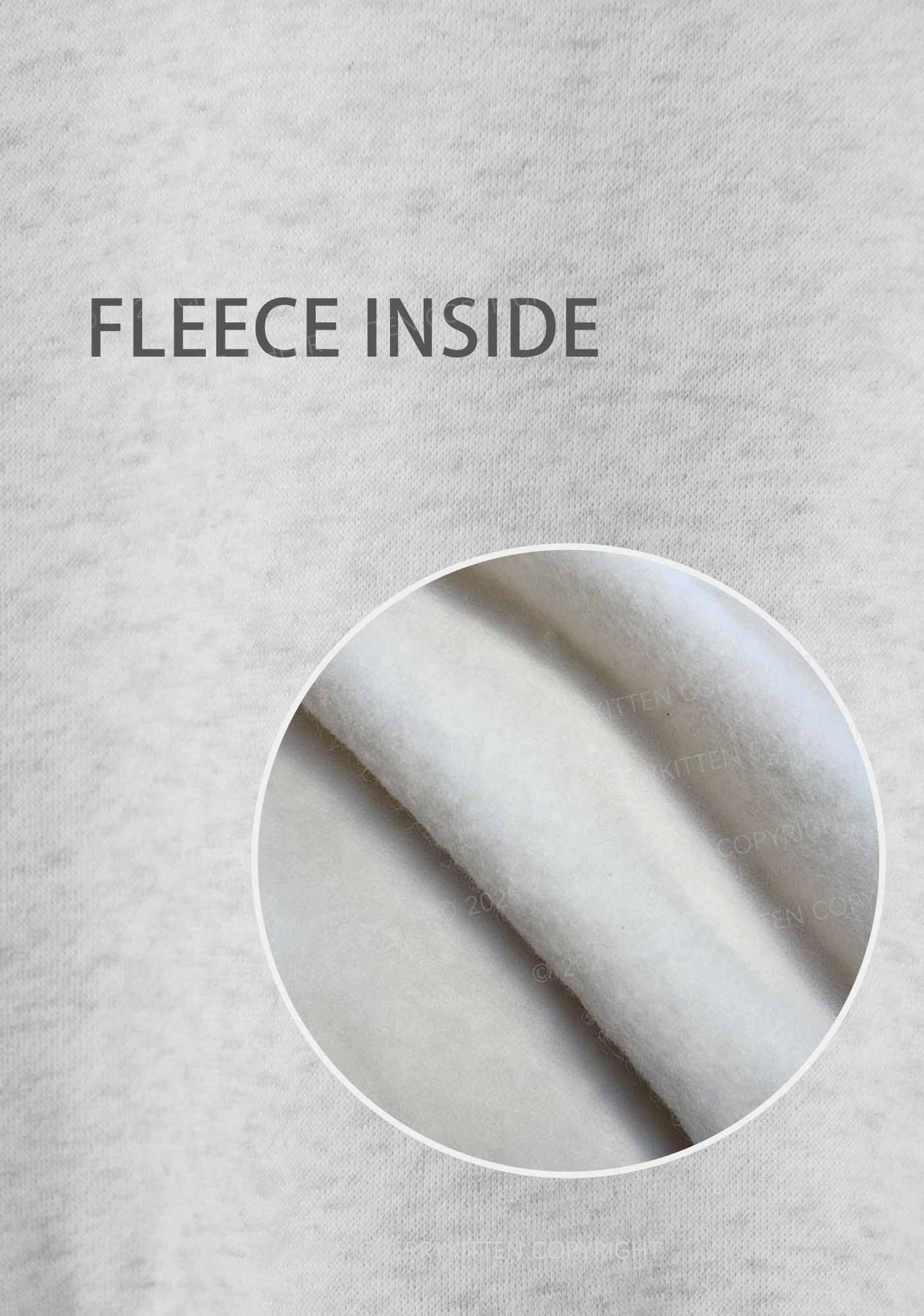 Never Met A Man Pride Y2K Fleece Sweatshirts Set Cherrykitten