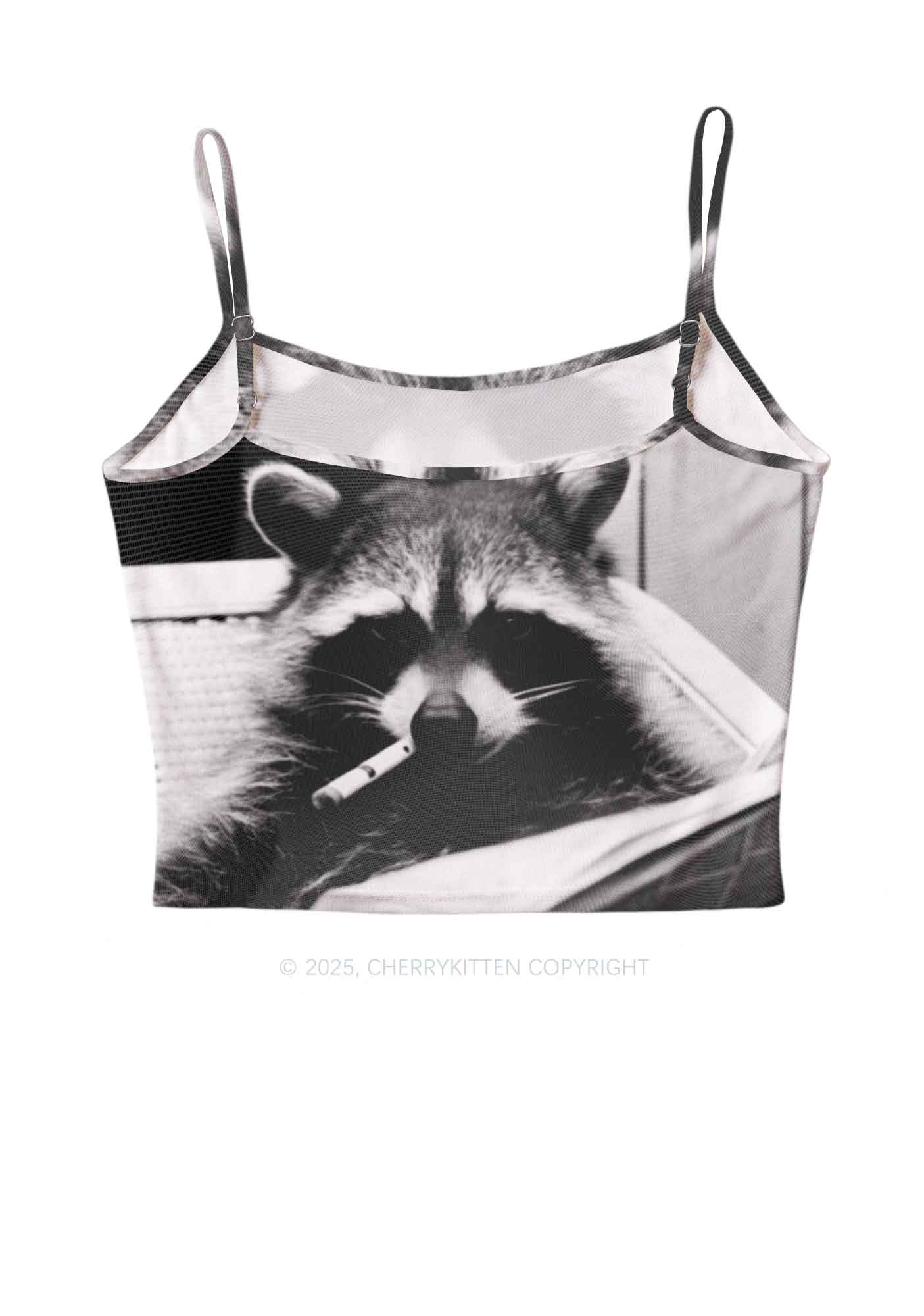 Cool Raccoon Y2K Mesh Cami Tank Cherrykitten