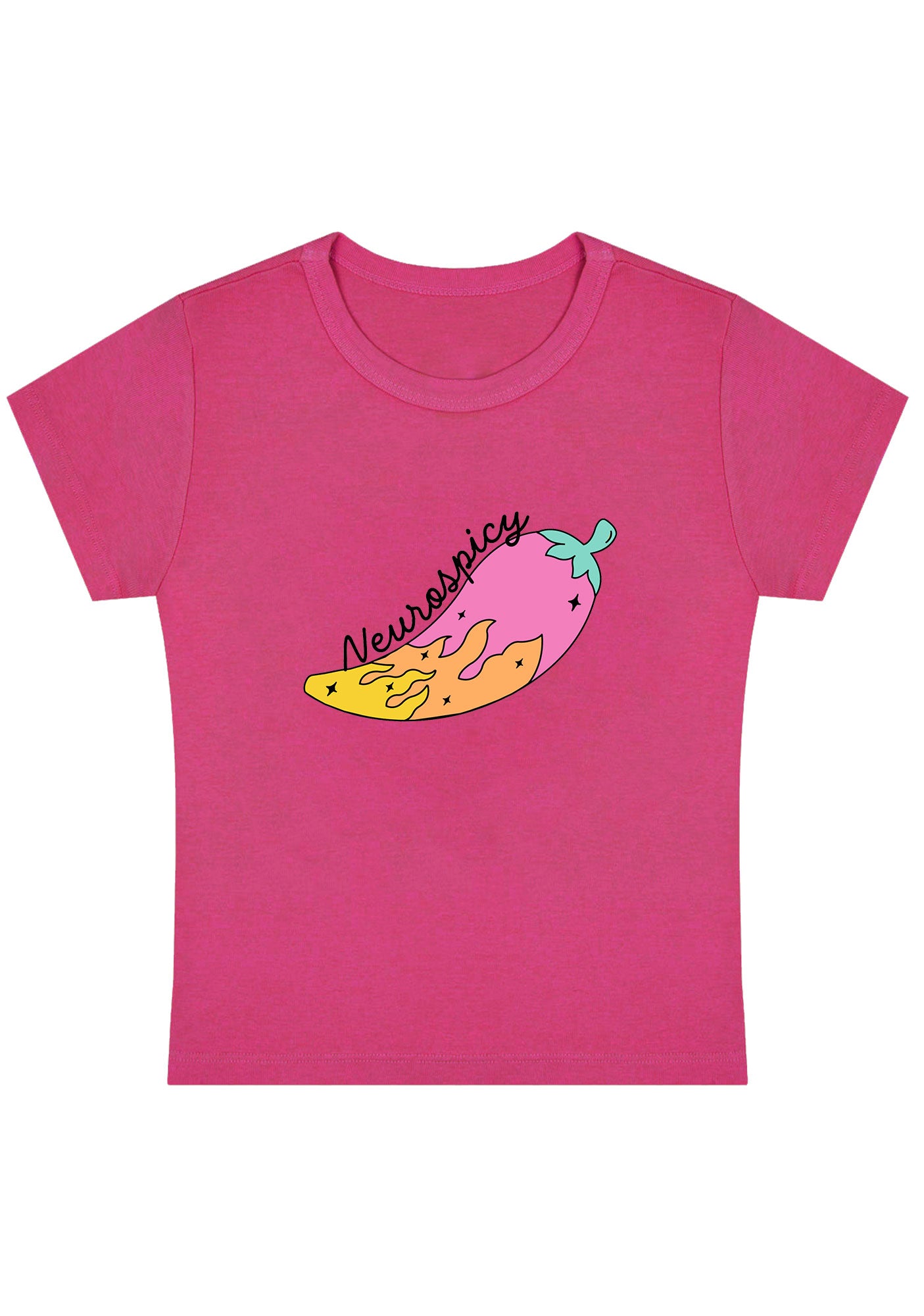 Curvy Neurospicy Colored Chili Baby Tee