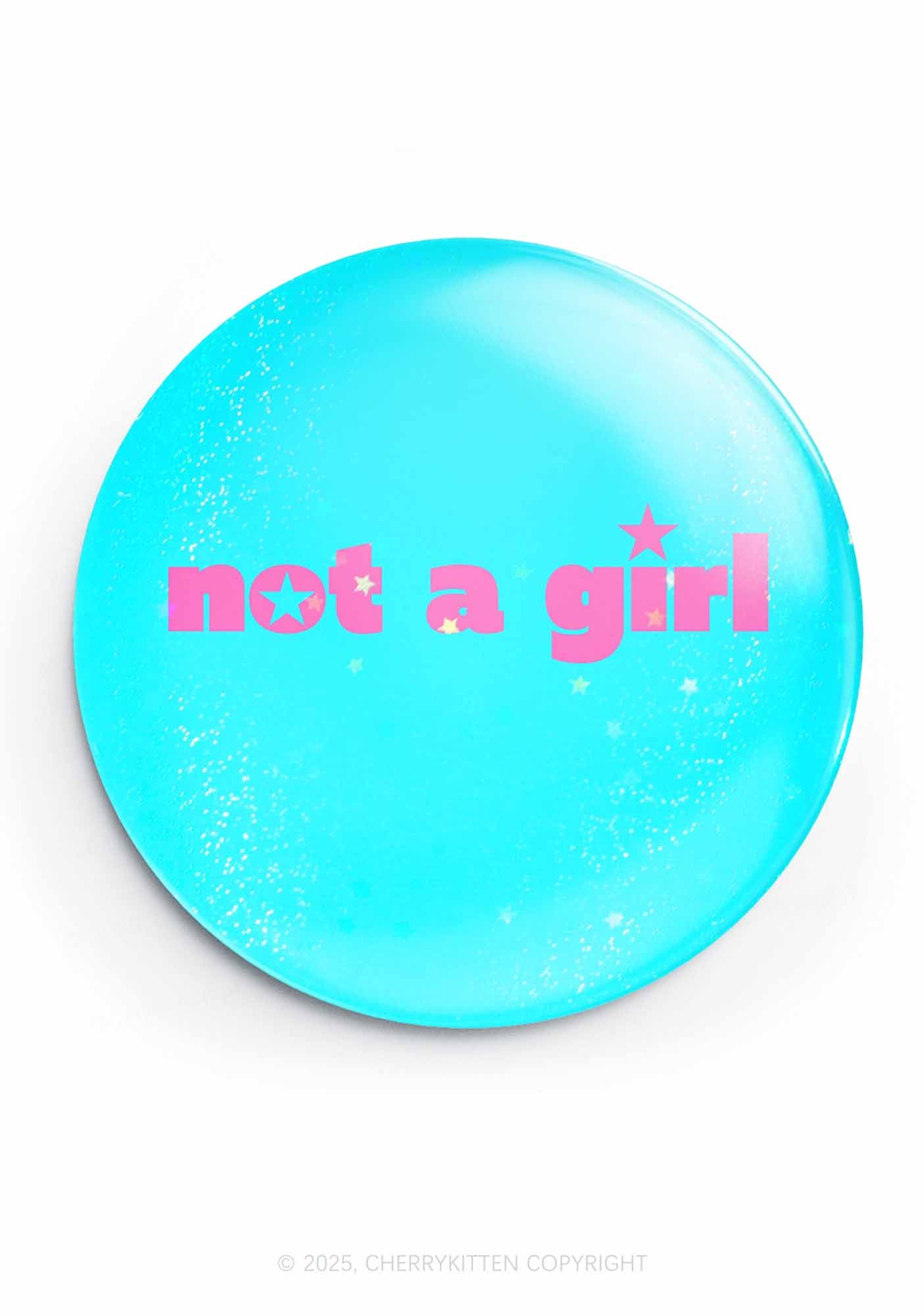Not A Girl Pride 1Pc Y2K Pin Badge Cherrykitten