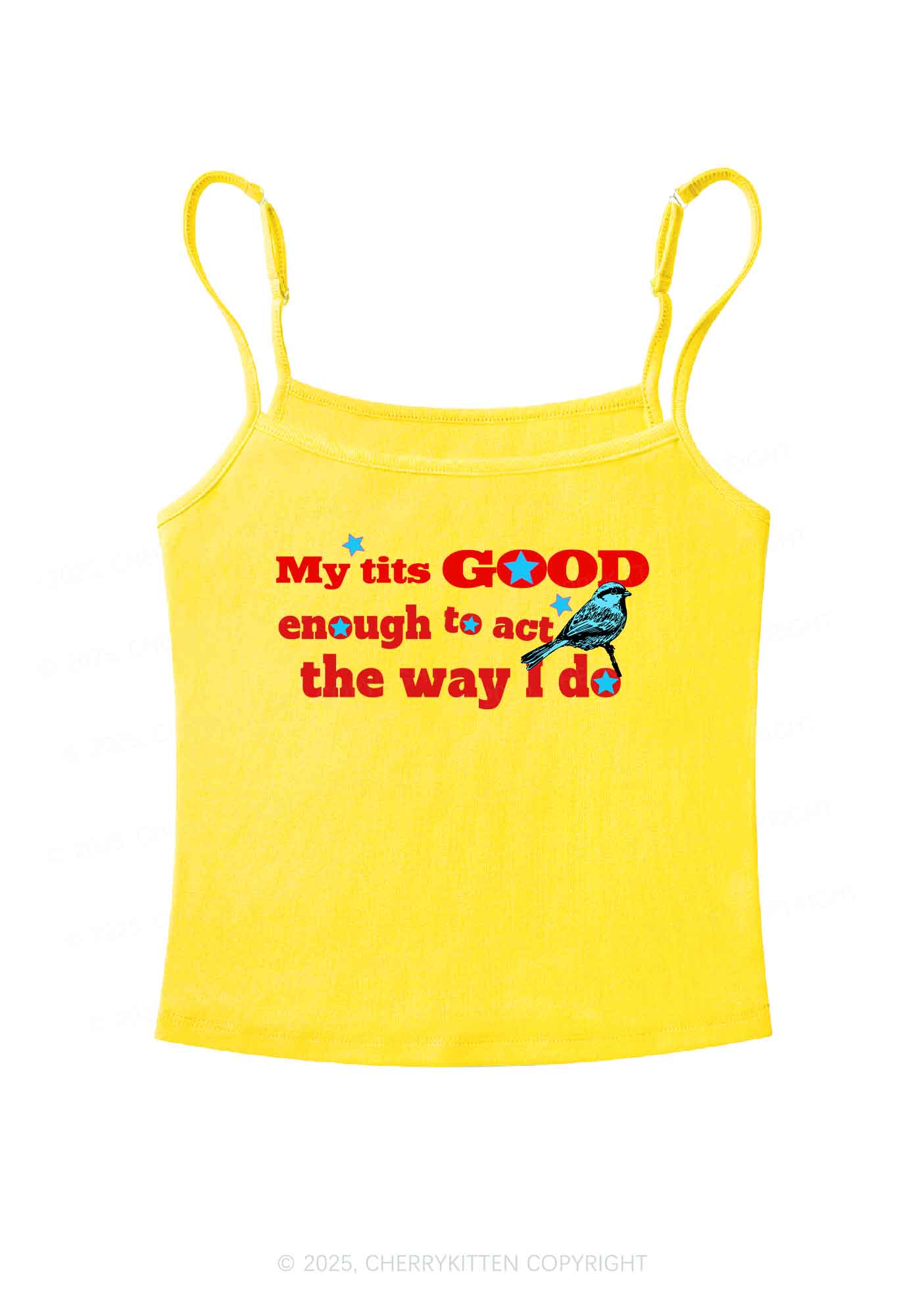 Good To Act Way Y2K Spaghetti Strap Cami Cherrykitten