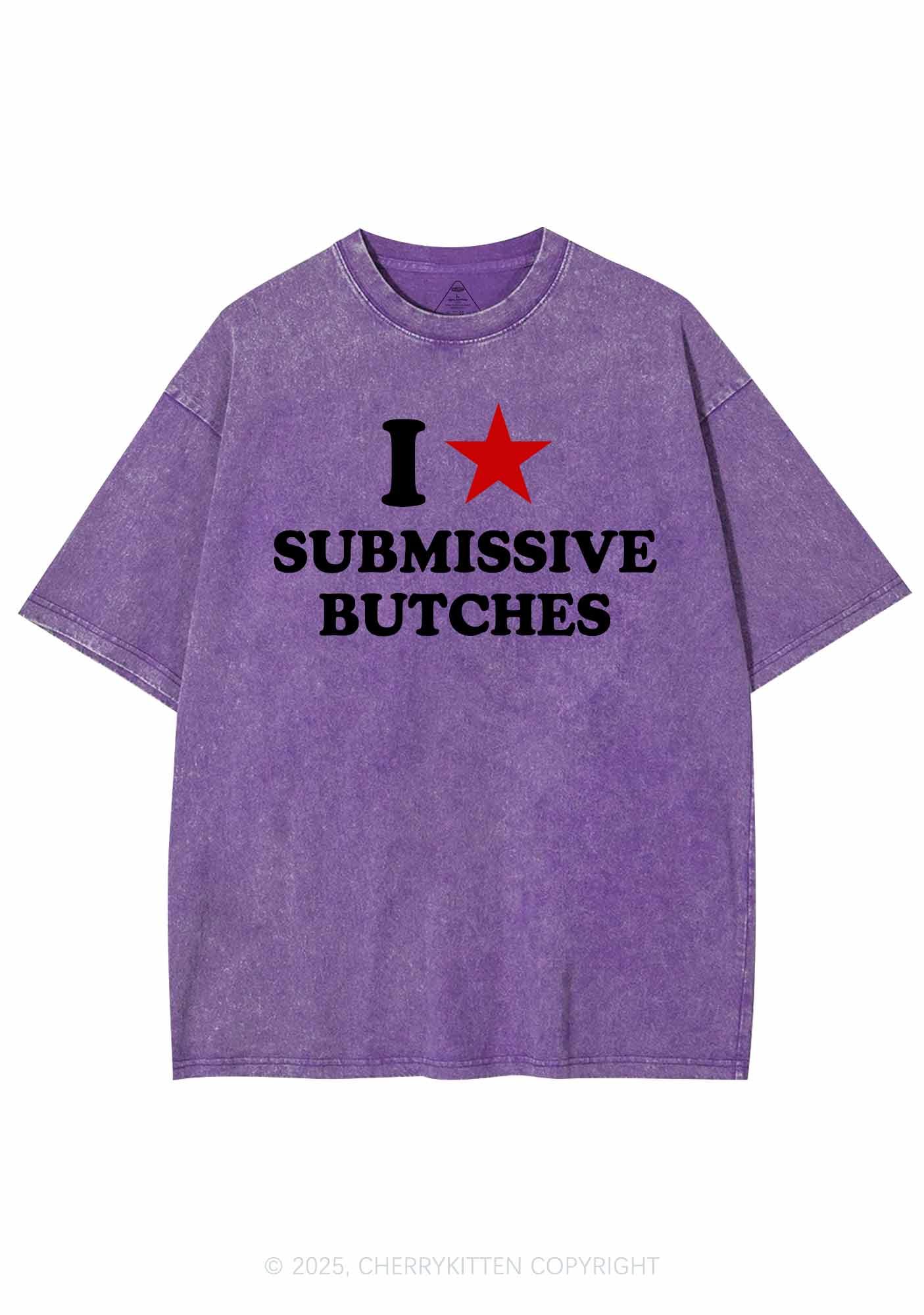 I Love S Butches Y2K Shirts Washed Tee Cherrykitten