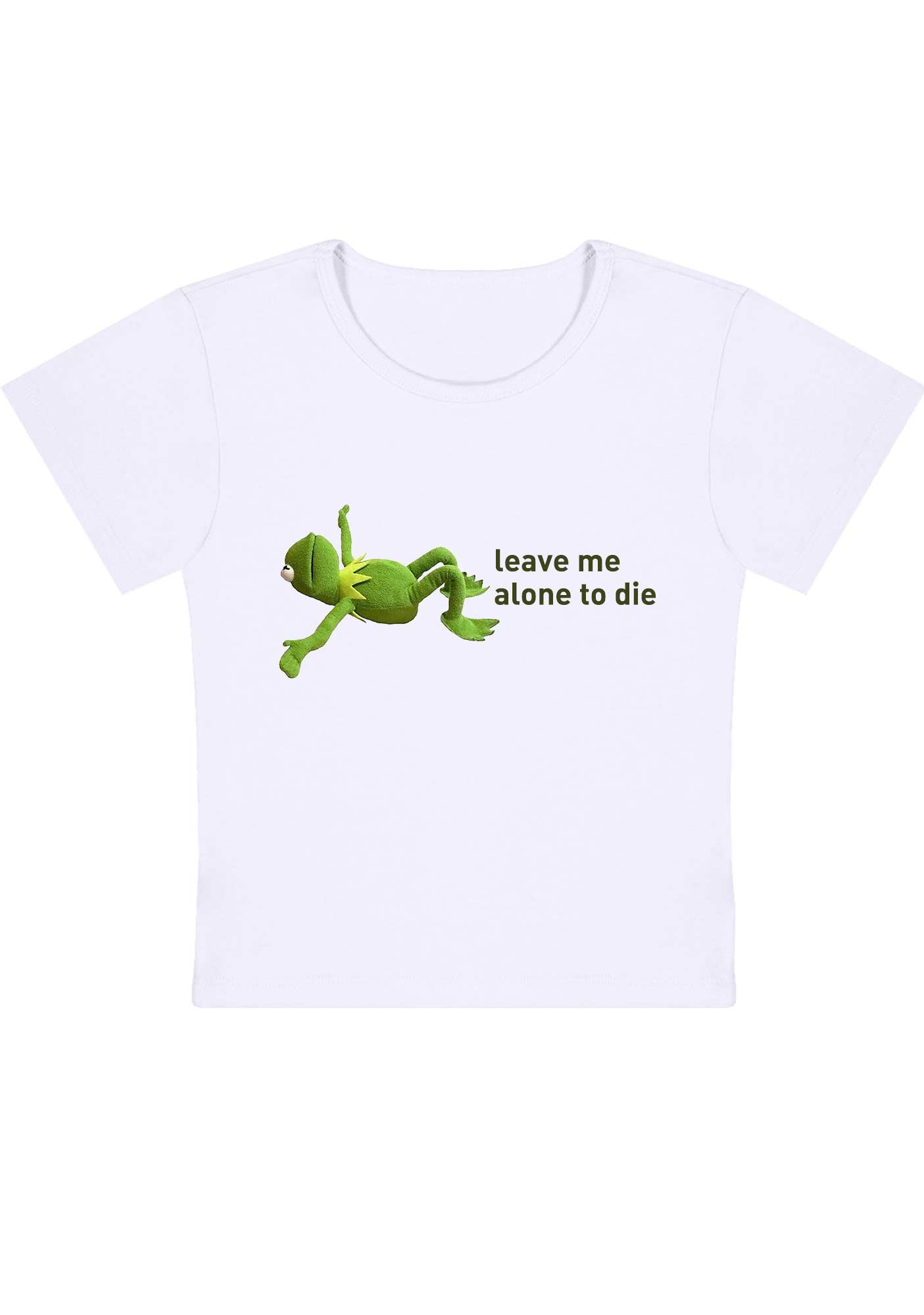 Curvy Leave Me Alone To Die Baby Tee