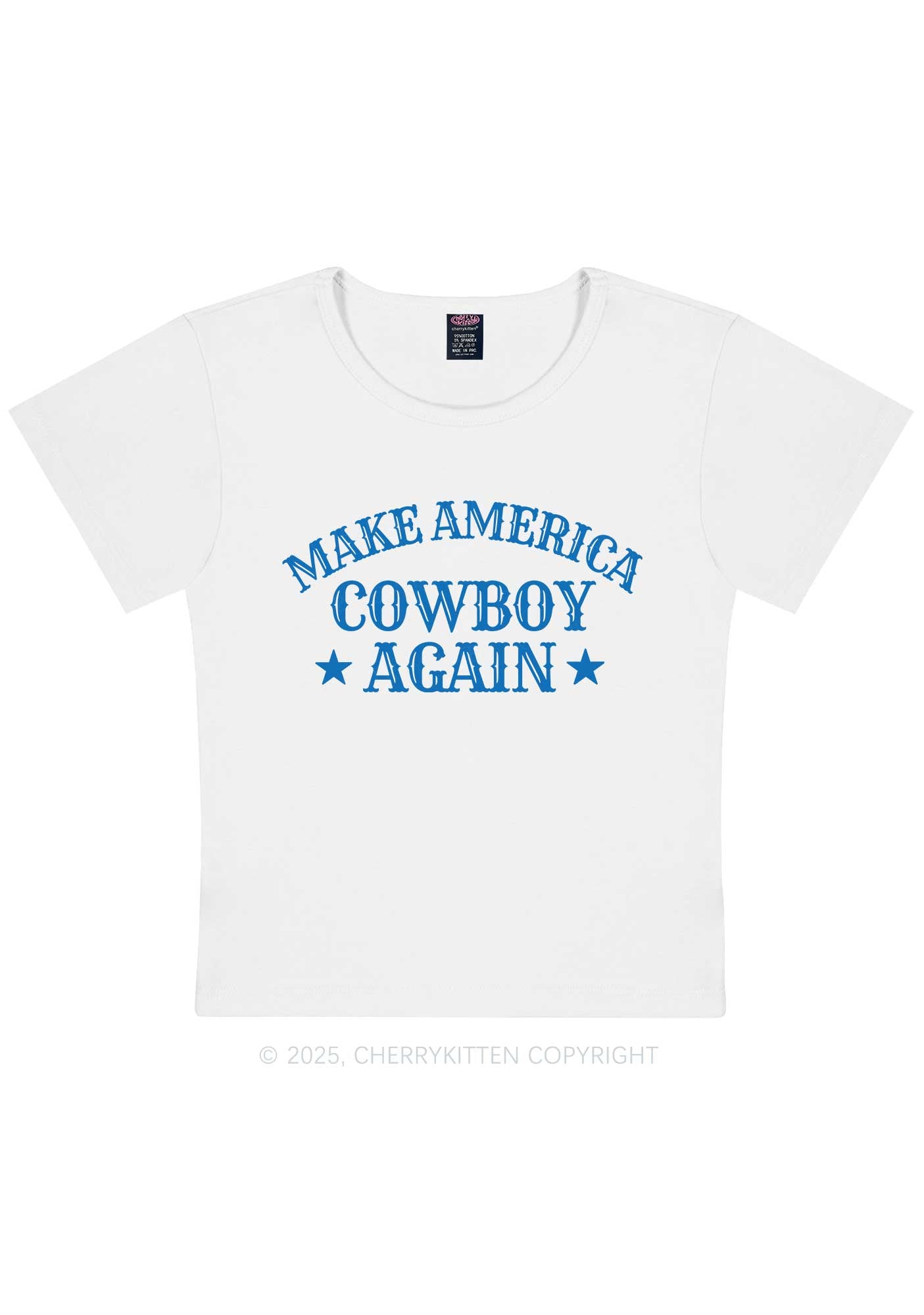 Cowboy Again Y2K Baby Tee Cherrykitten