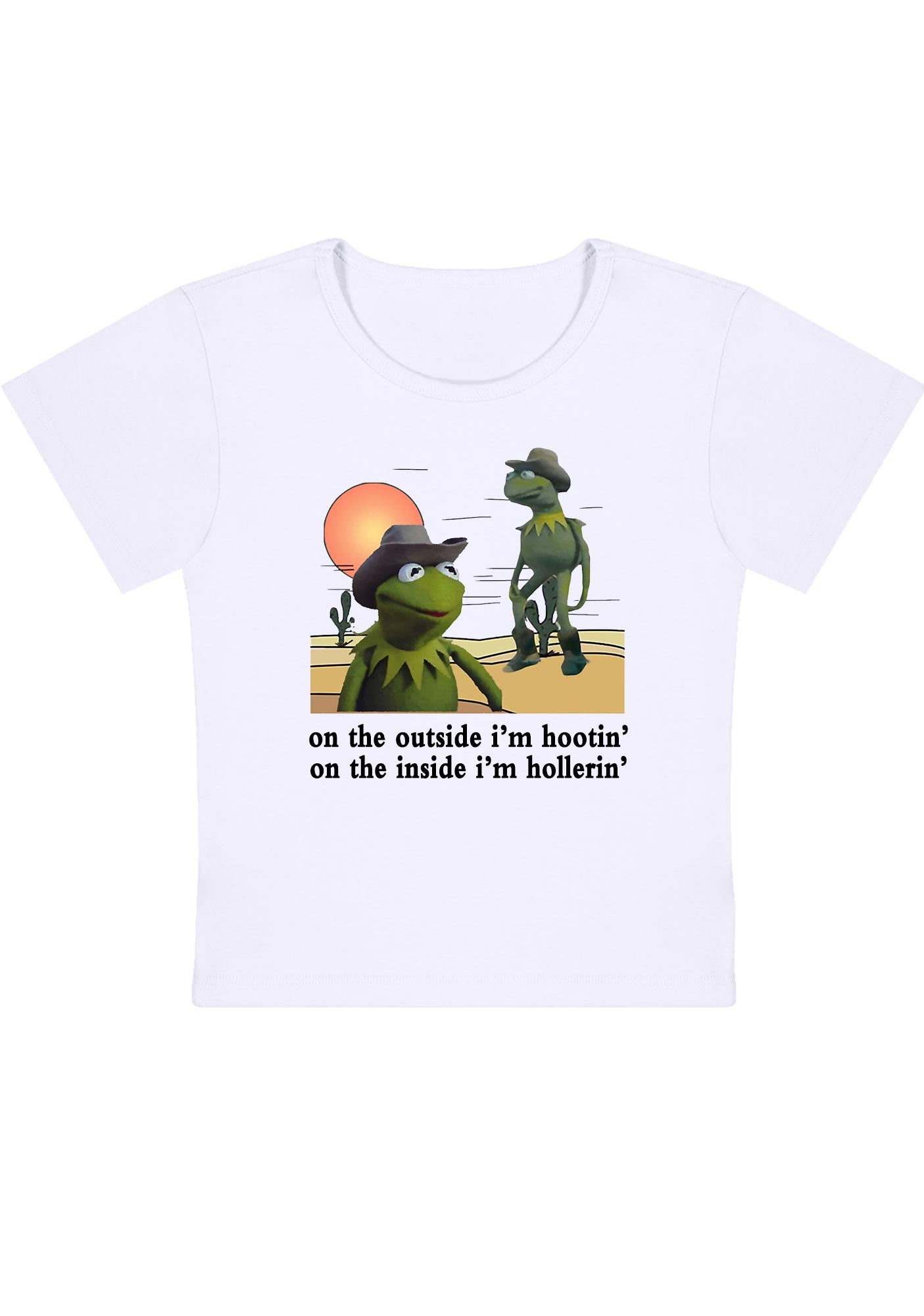 Curvy On The Outside I'm Hootin' Baby Tee