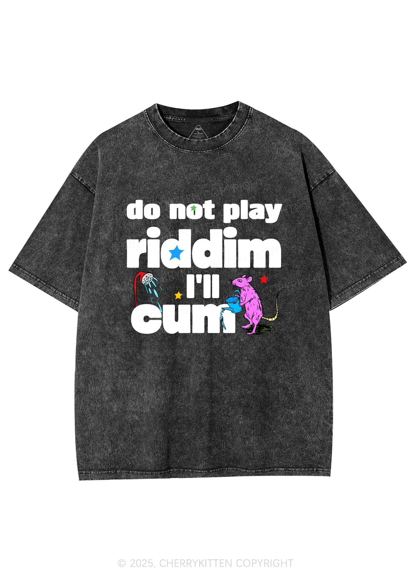 Do Not Play Riddim Y2K Shirts Washed Tee Cherrykitten