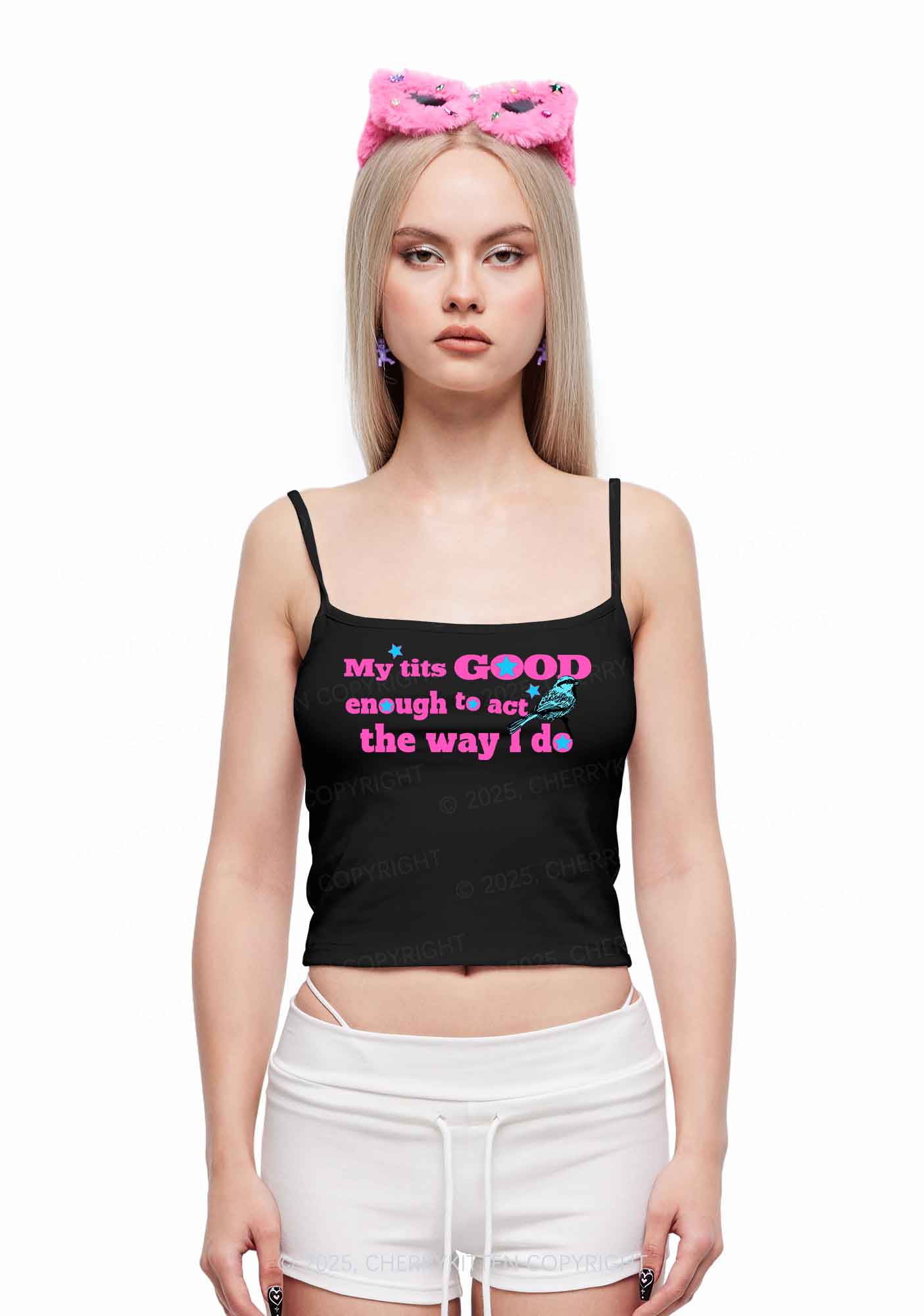 Good To Act Way Y2K Spaghetti Strap Cami Cherrykitten