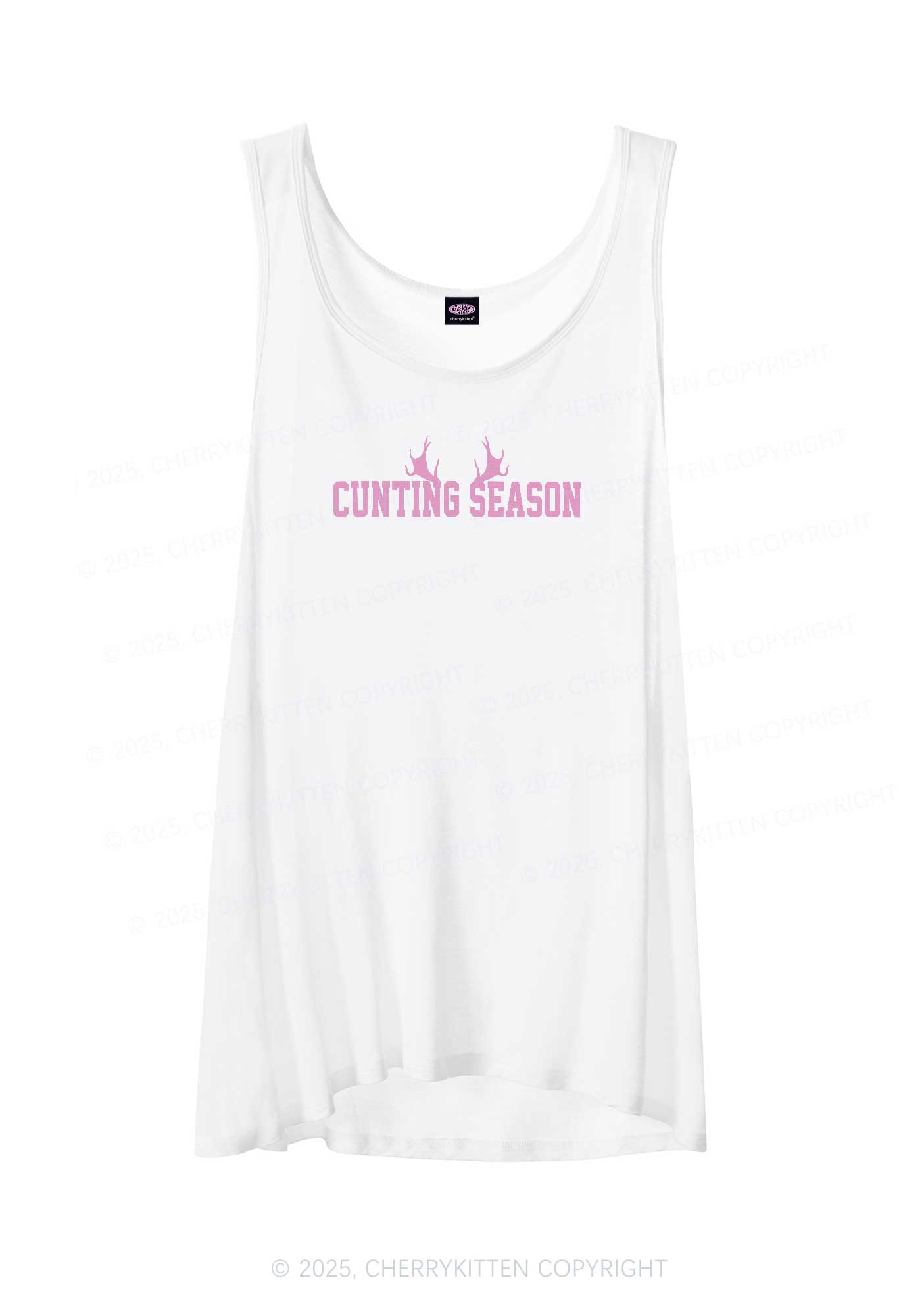 Cunting Season Y2K Sheer Boyfriend Tank Cherrykitten