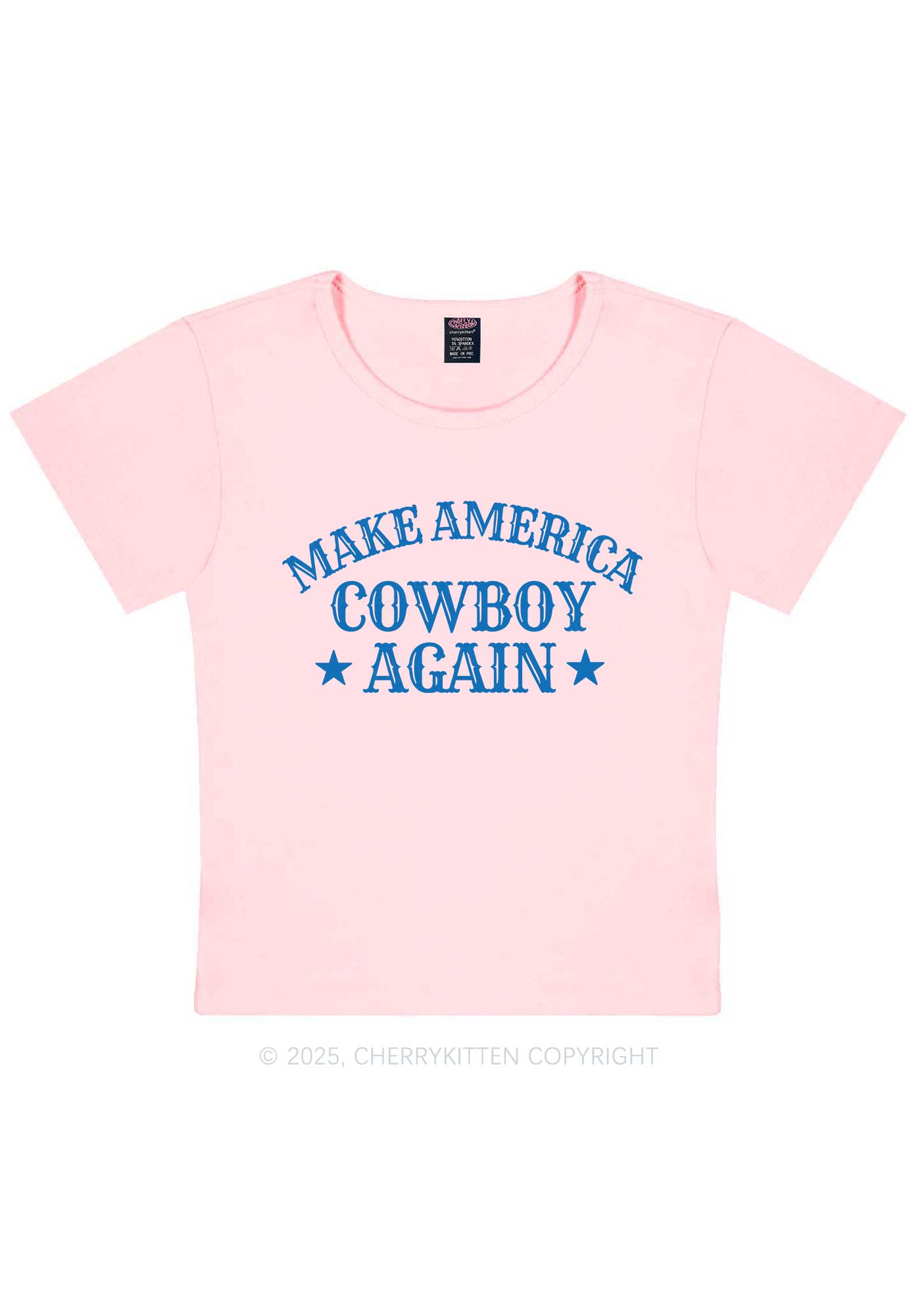 Cowboy Again Y2K Baby Tee Cherrykitten