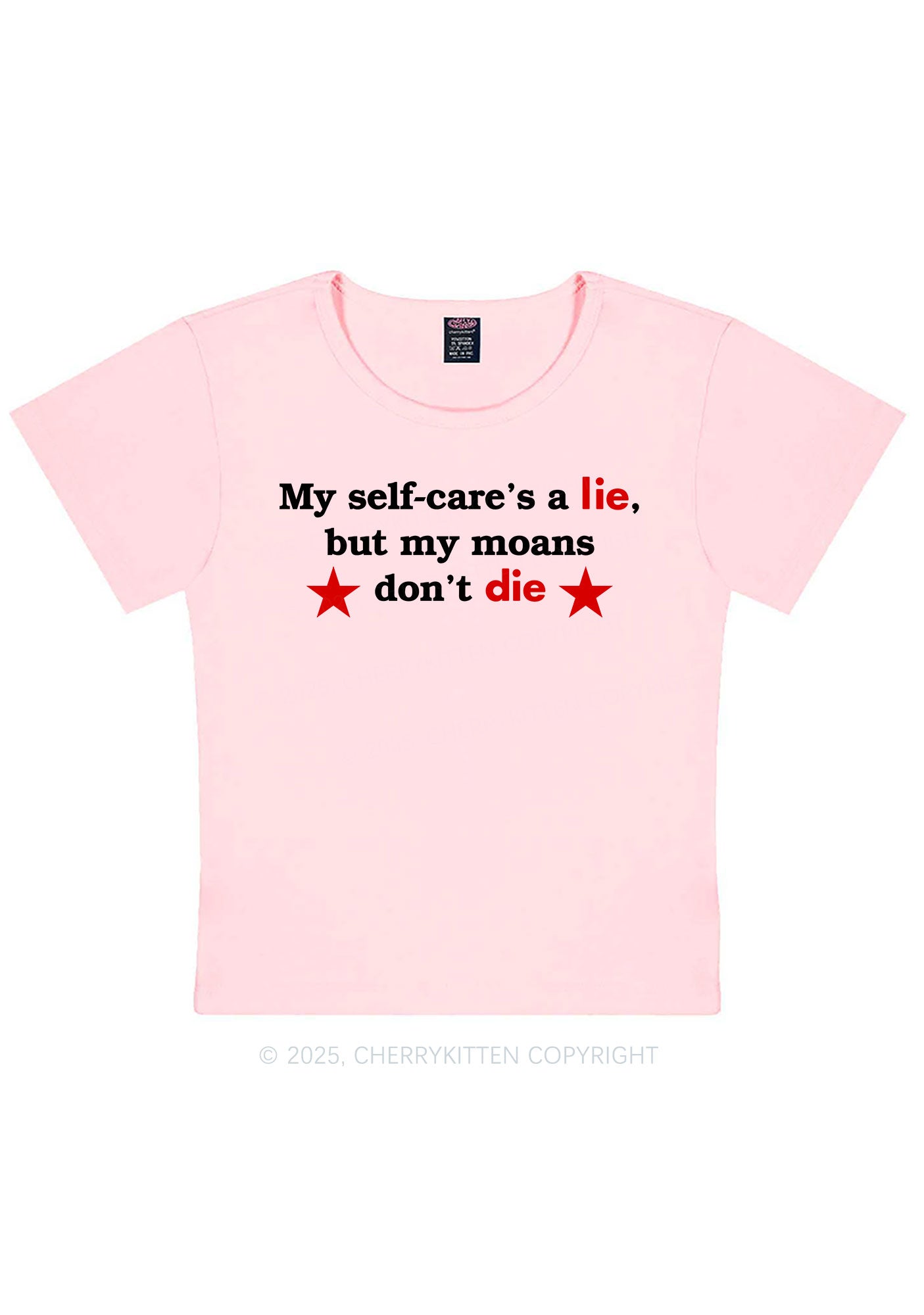 My Moans Dont Die Y2K Baby Tee Cherrykitten