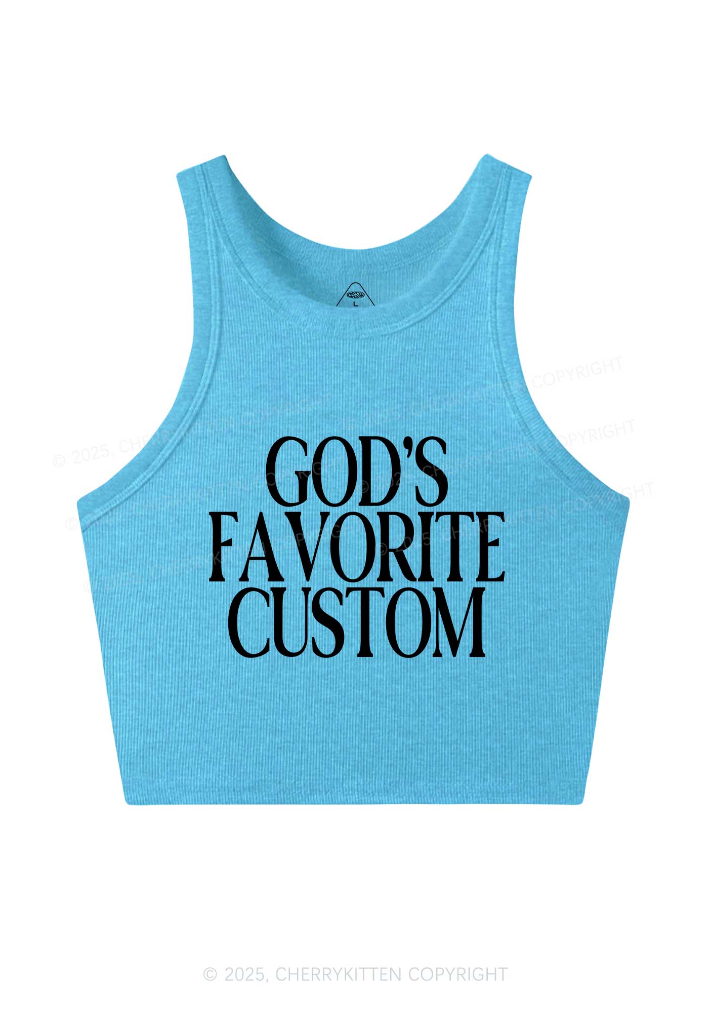 Gods Favorite Custom Y2K Crop Tank Top Cherrykitten