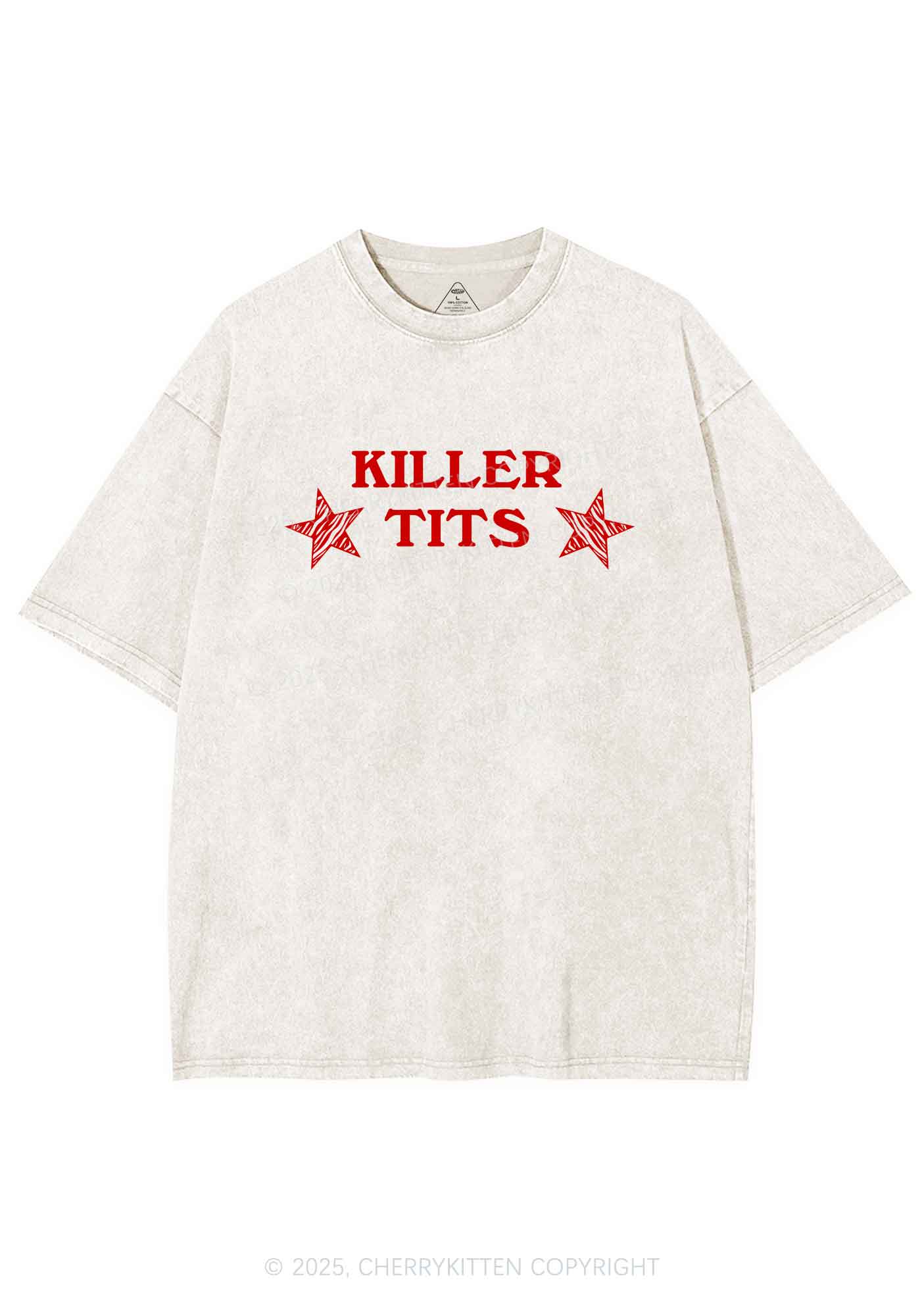 Killer Txts Y2K Shirts Washed Tee Cherrykitten