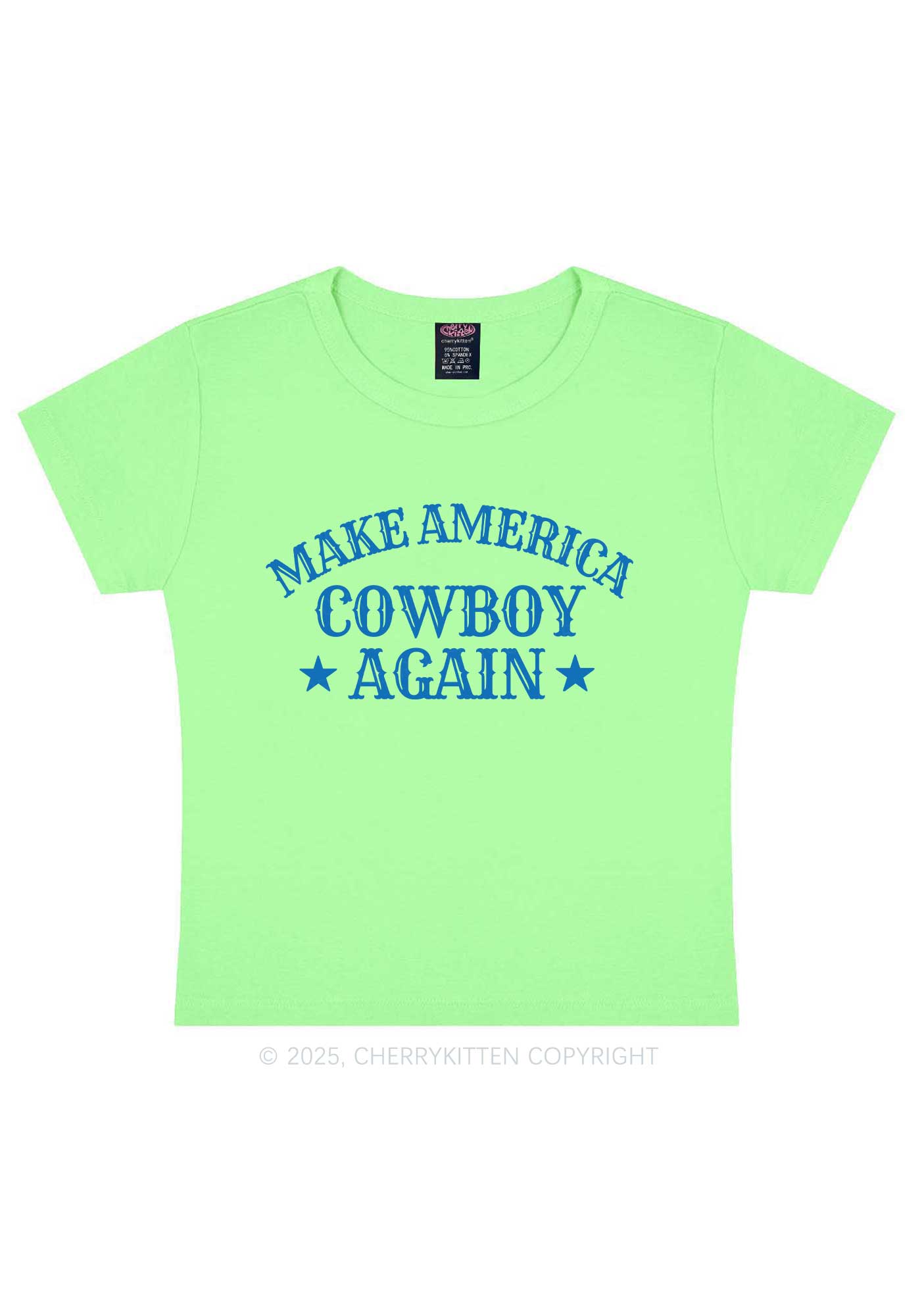 Cowboy Again Y2K Baby Tee Cherrykitten