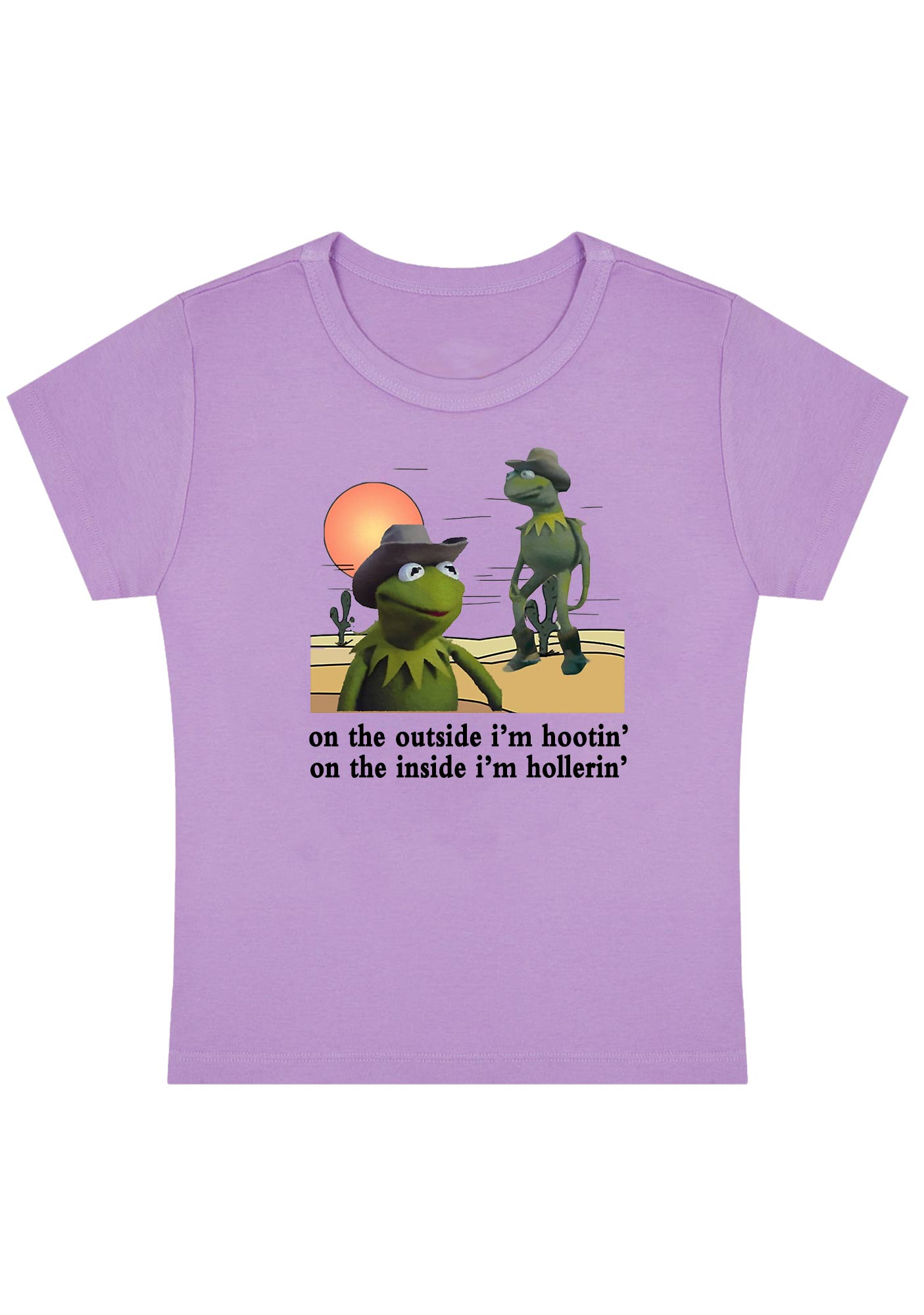 Curvy On The Outside I'm Hootin' Baby Tee