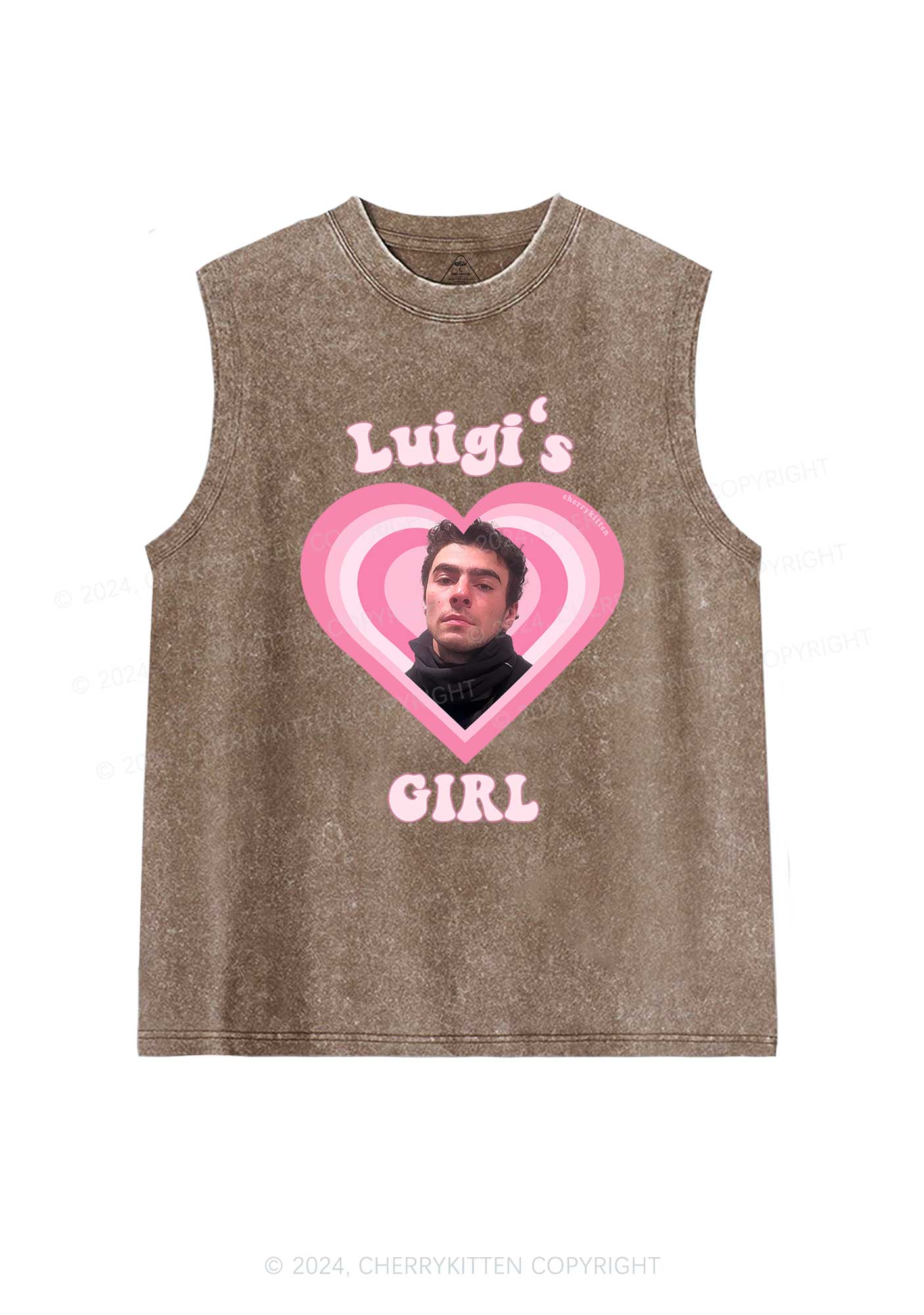 Luigis Girl Y2K Washed Tank Cherrykitten
