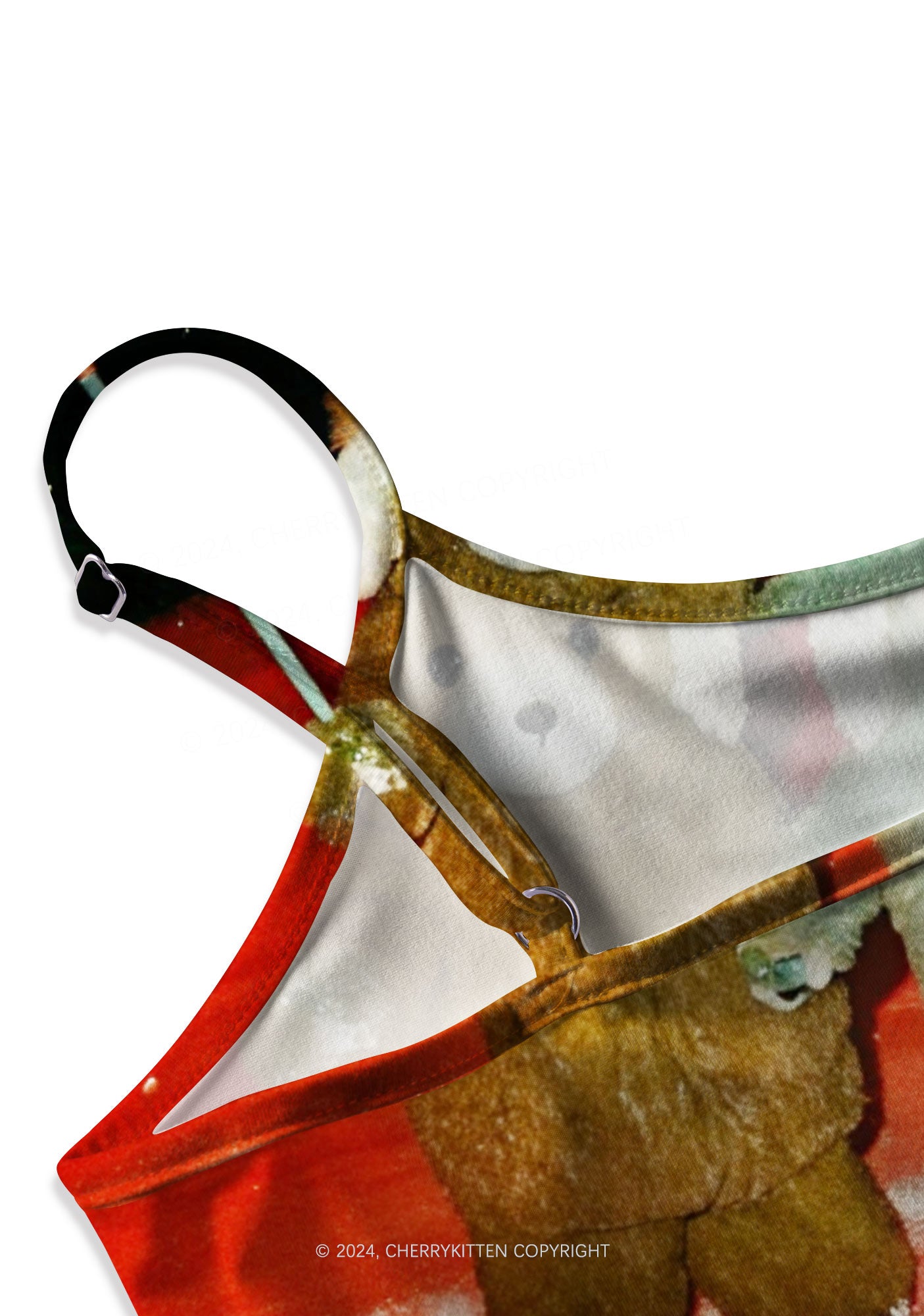 Bear Friends Y2K Print Slip Dress Cherrykitten